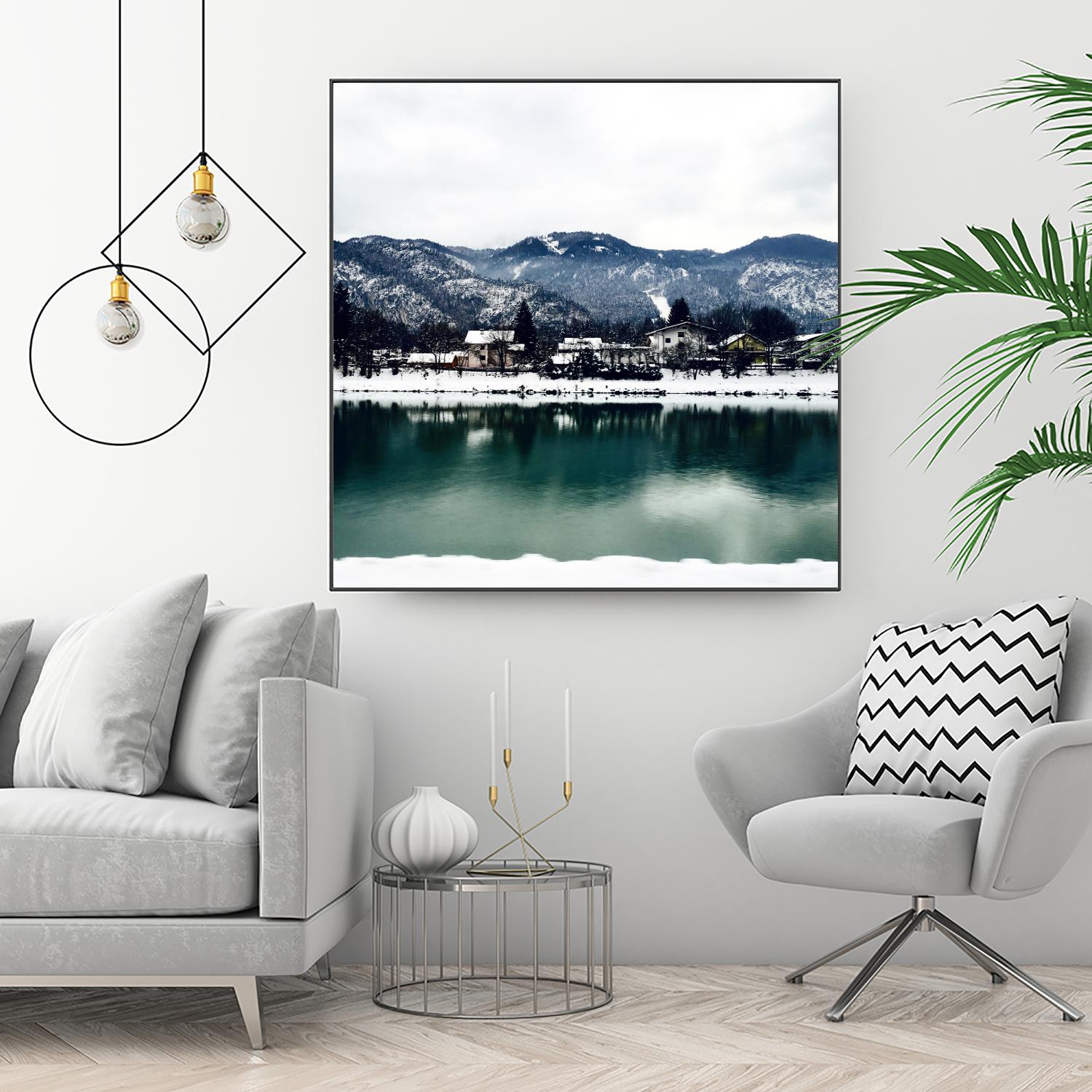 Winter paradise by Pexels on GIANT ART - green landscape