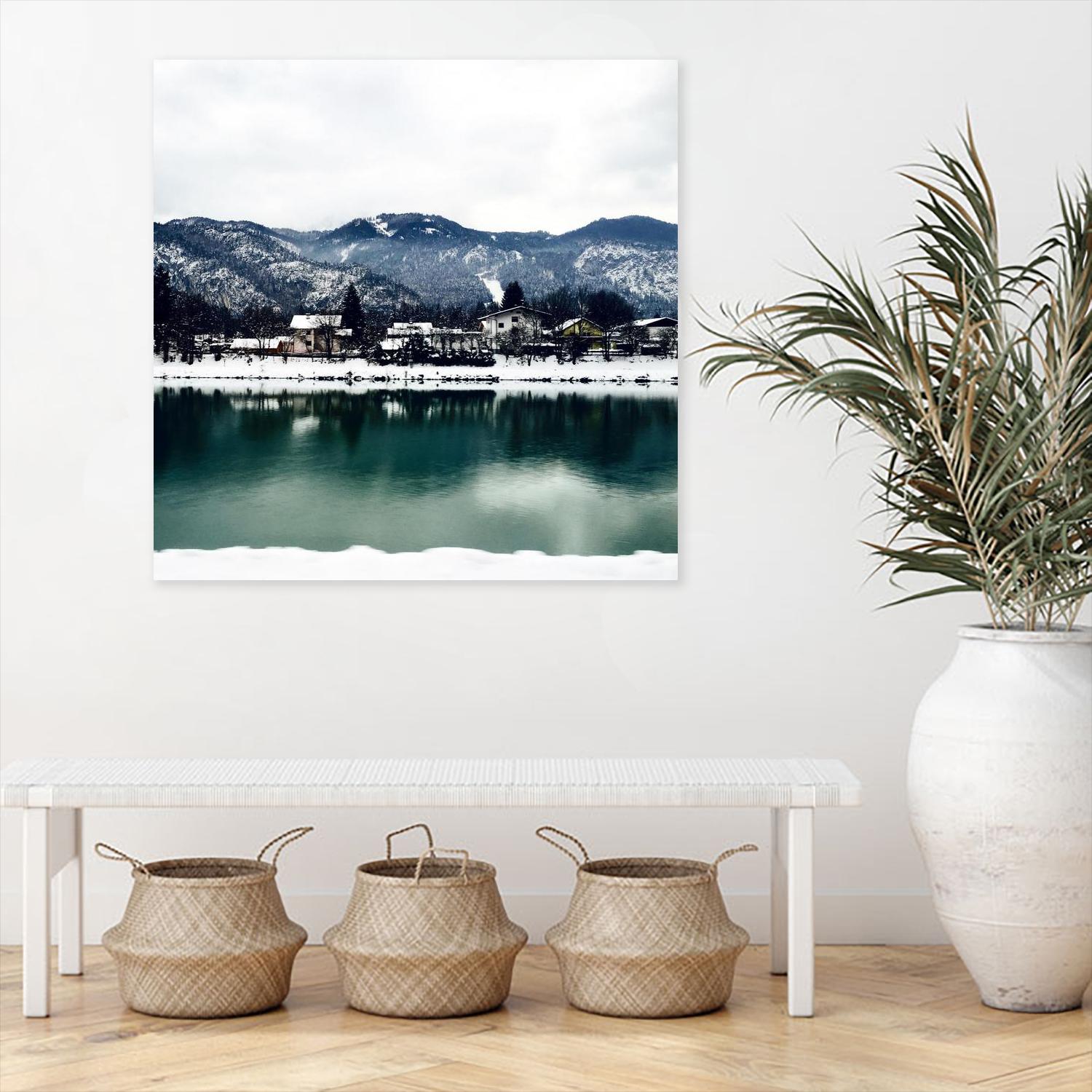 Winter paradise by Pexels on GIANT ART - green landscape