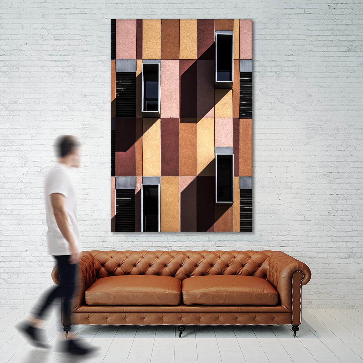 Façade IX by Pexels on GIANT ART - black architectural