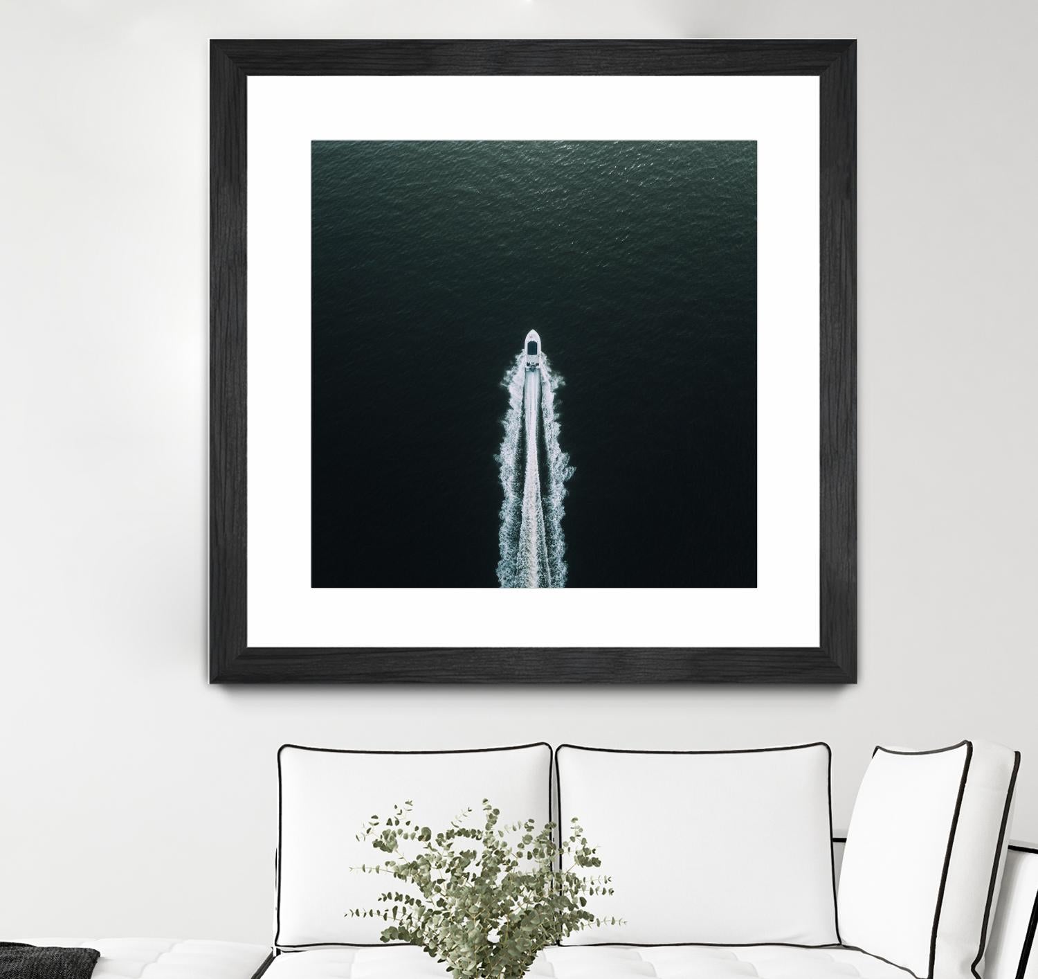 Row your boat by Pexels on GIANT ART - black nautical