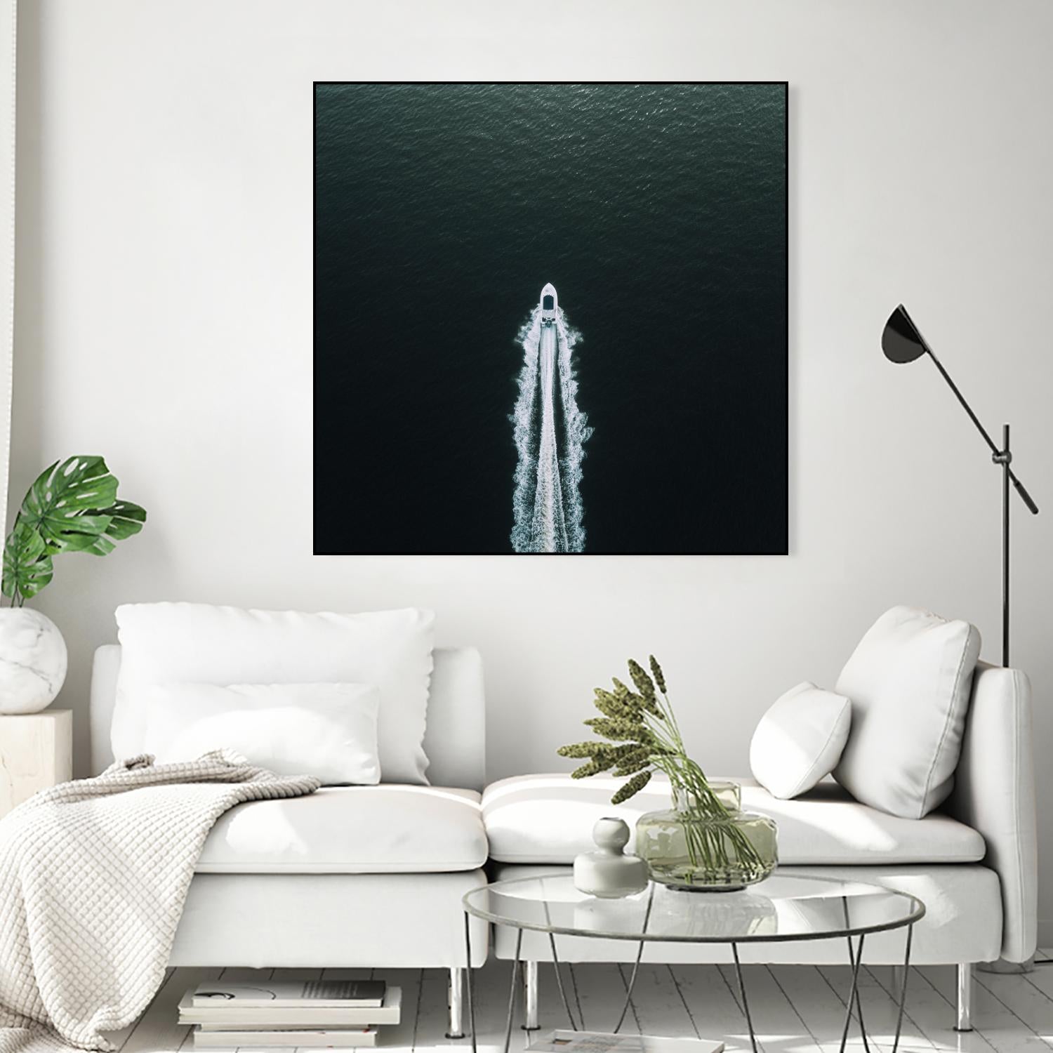 Row your boat by Pexels on GIANT ART - black nautical