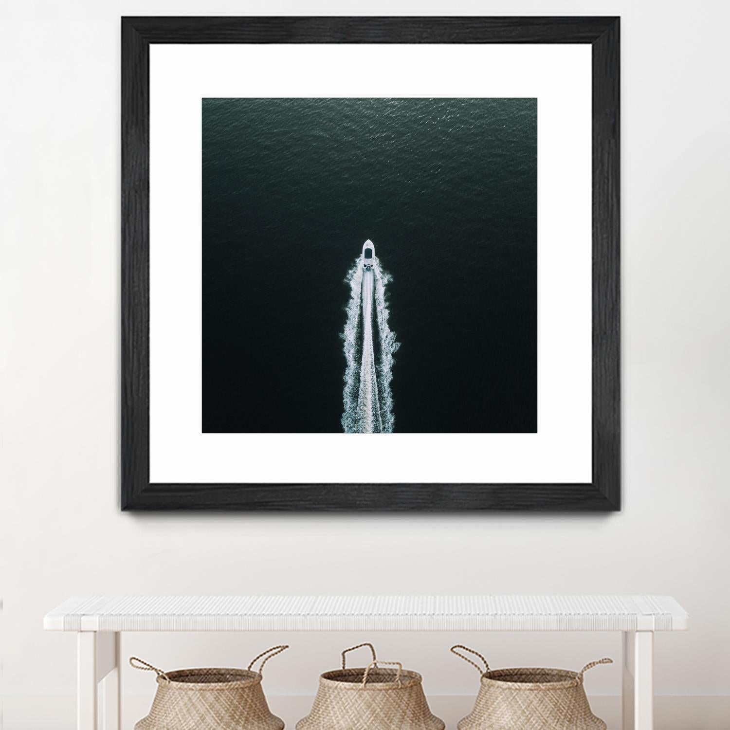 Row your boat by Pexels on GIANT ART - black nautical