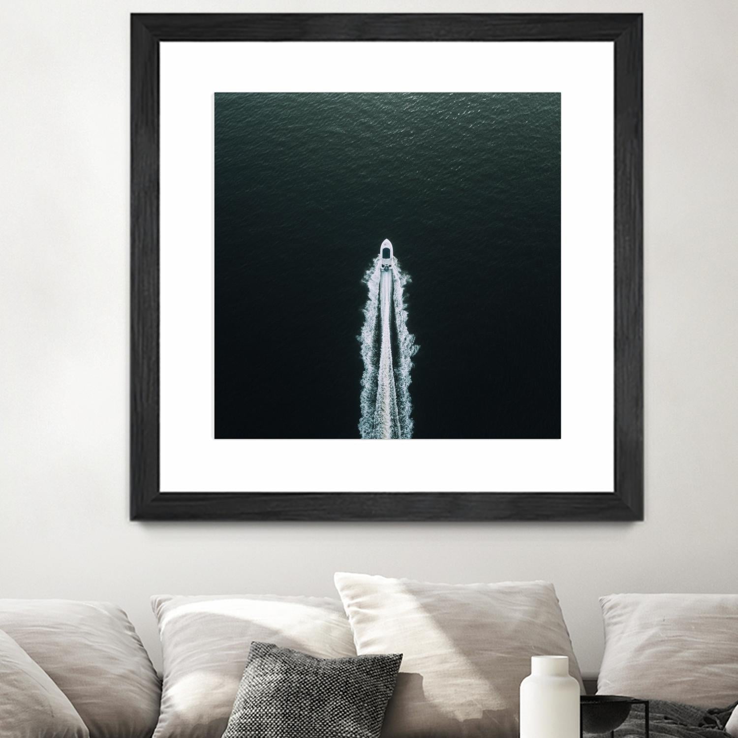 Row your boat by Pexels on GIANT ART - black nautical