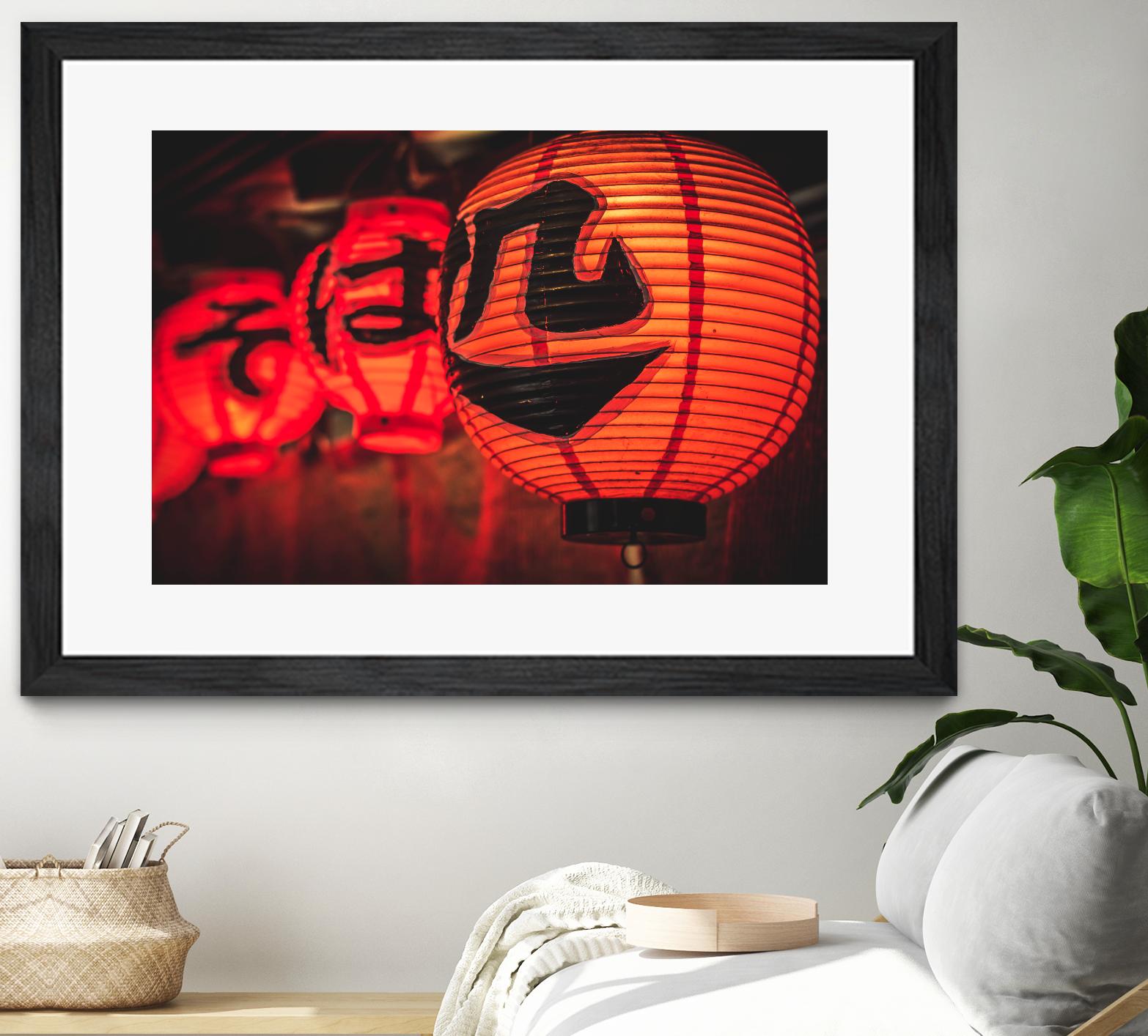 Chinese lanterns by Pexels on GIANT ART - black photo art