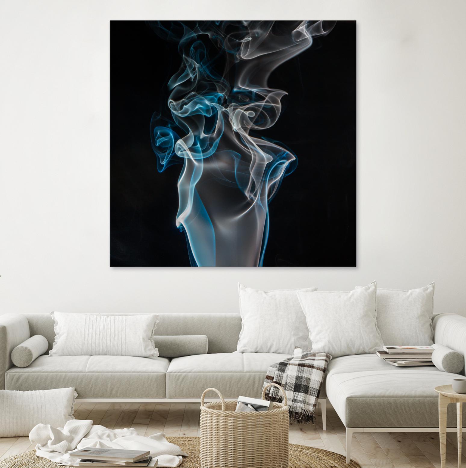Blue smoke by Pexels on GIANT ART - blue photo art