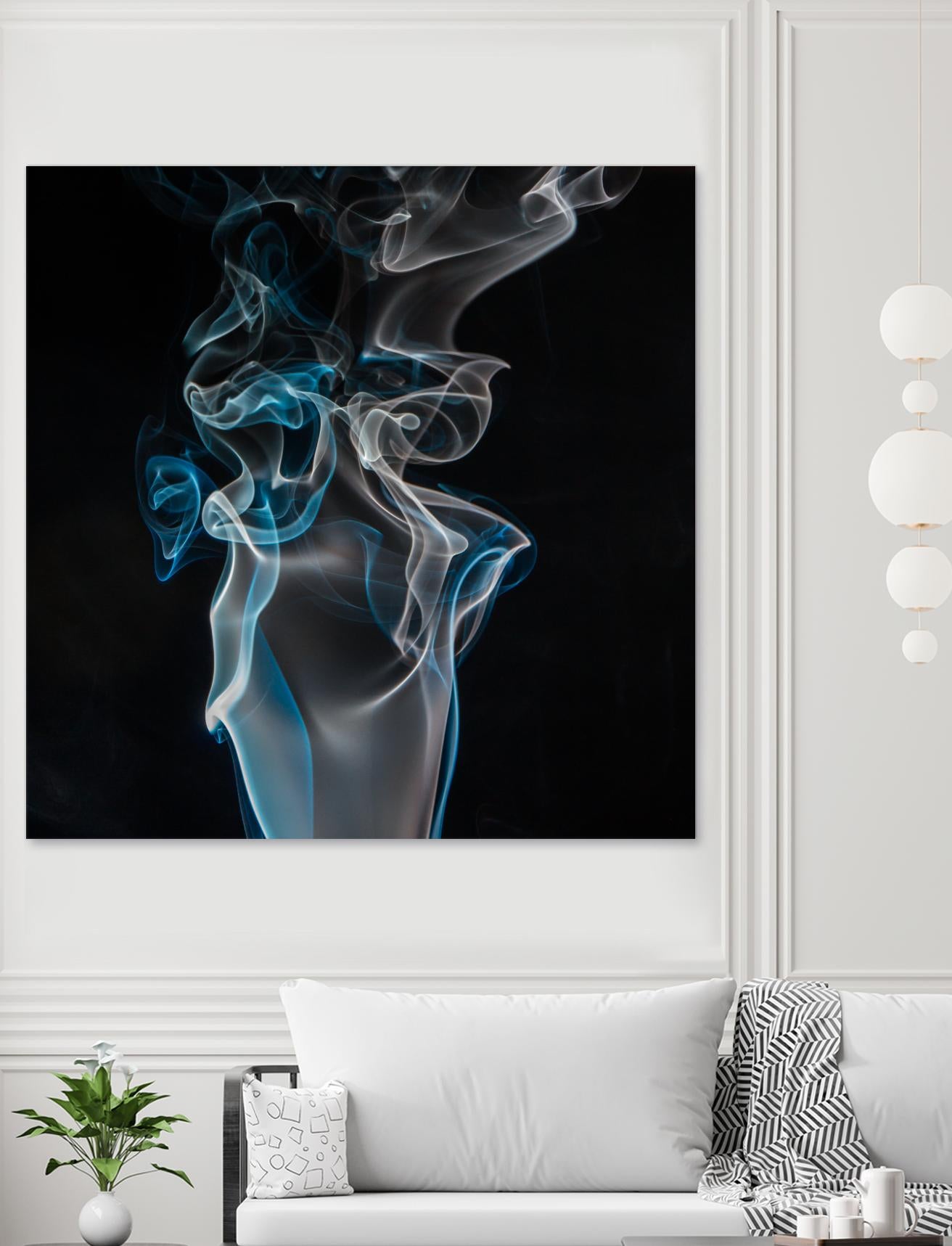 Blue smoke by Pexels on GIANT ART - blue photo art
