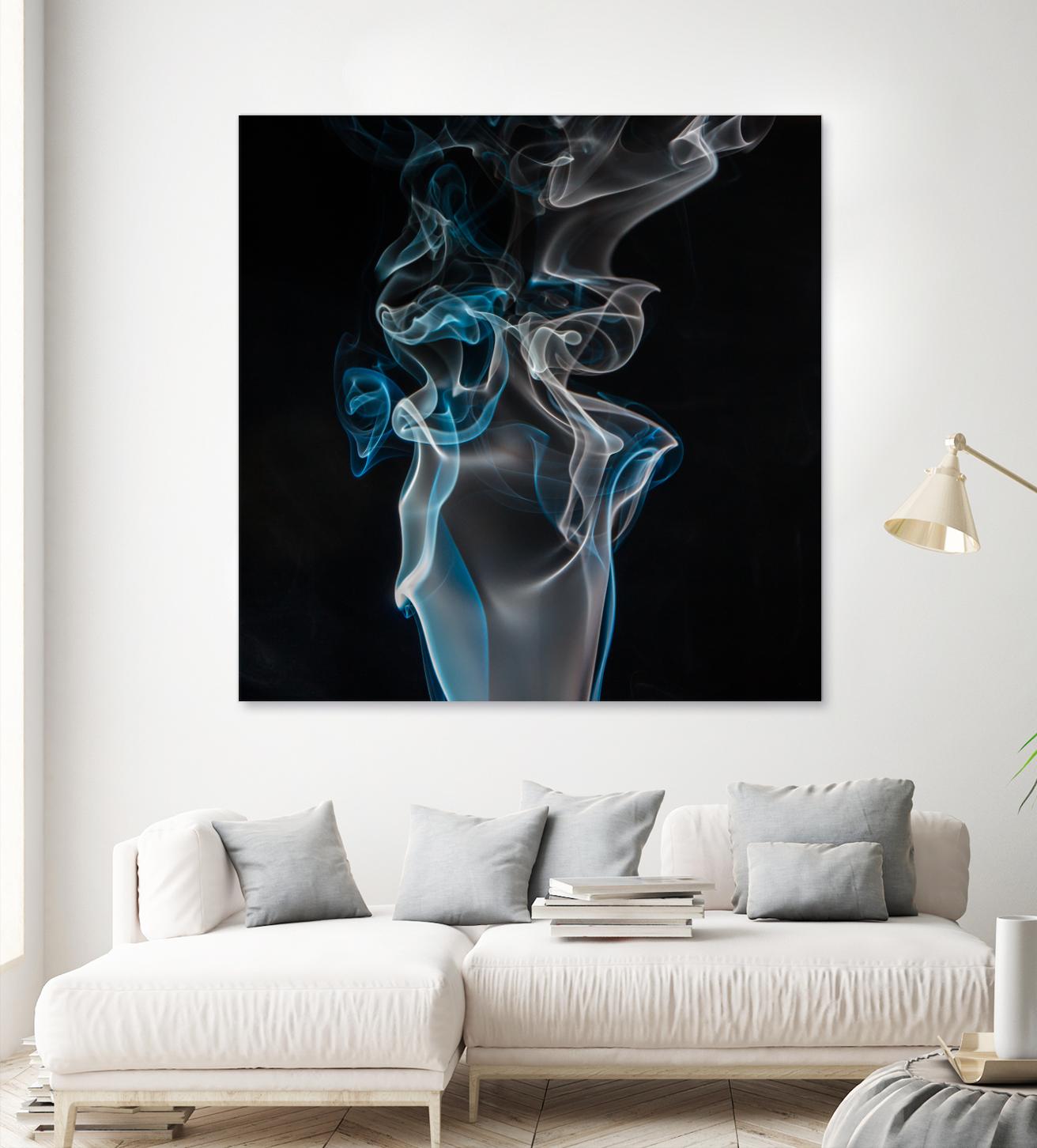 Blue smoke by Pexels on GIANT ART - blue photo art