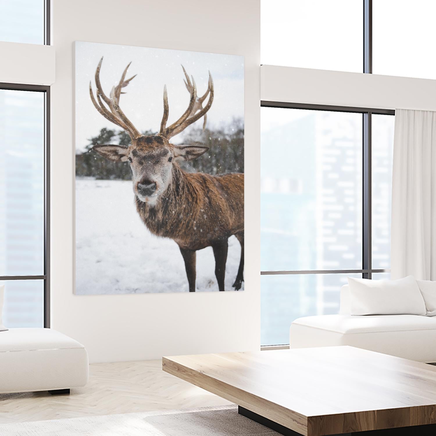 Deer by Pexels on GIANT ART - white animals