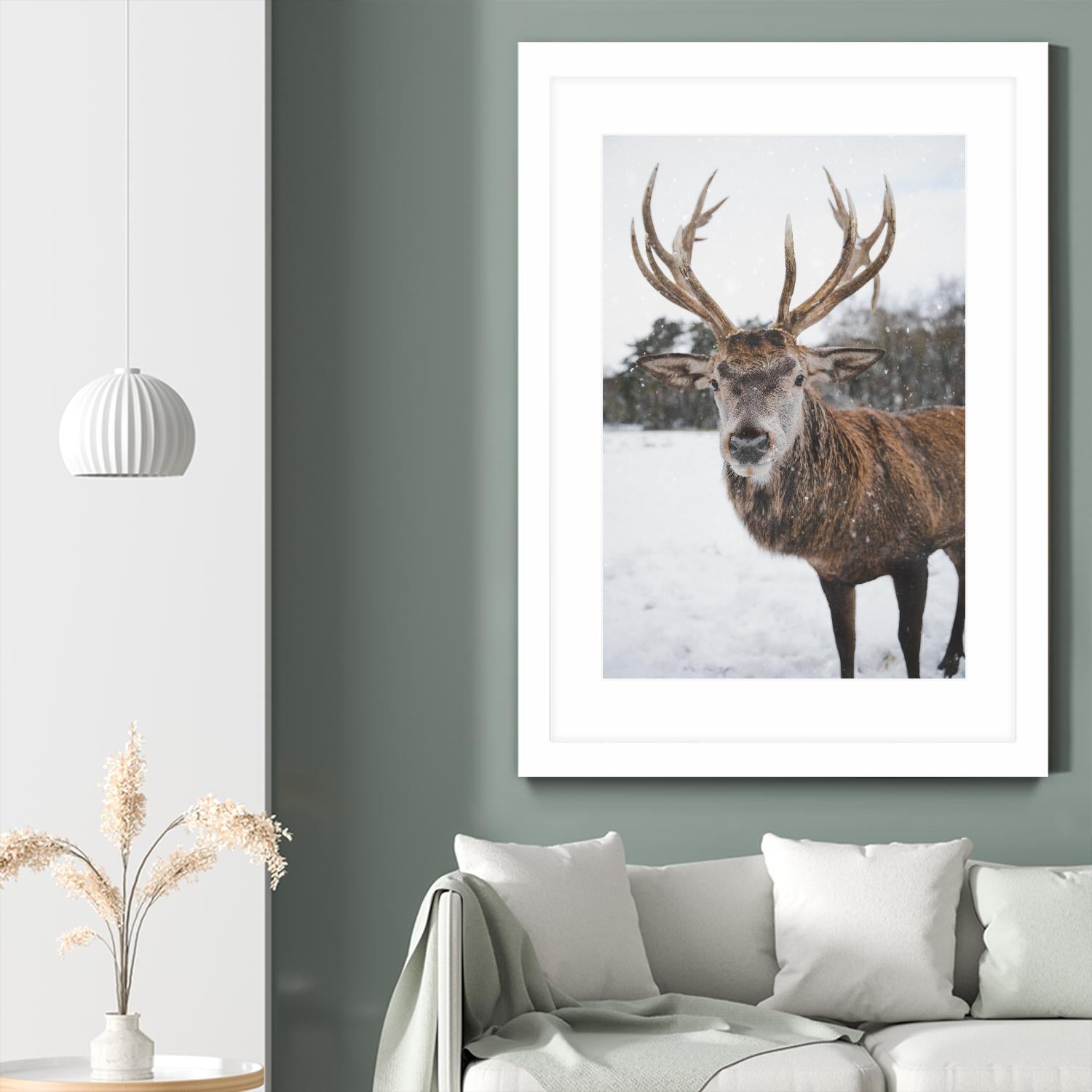 Deer by Pexels on GIANT ART - white animals