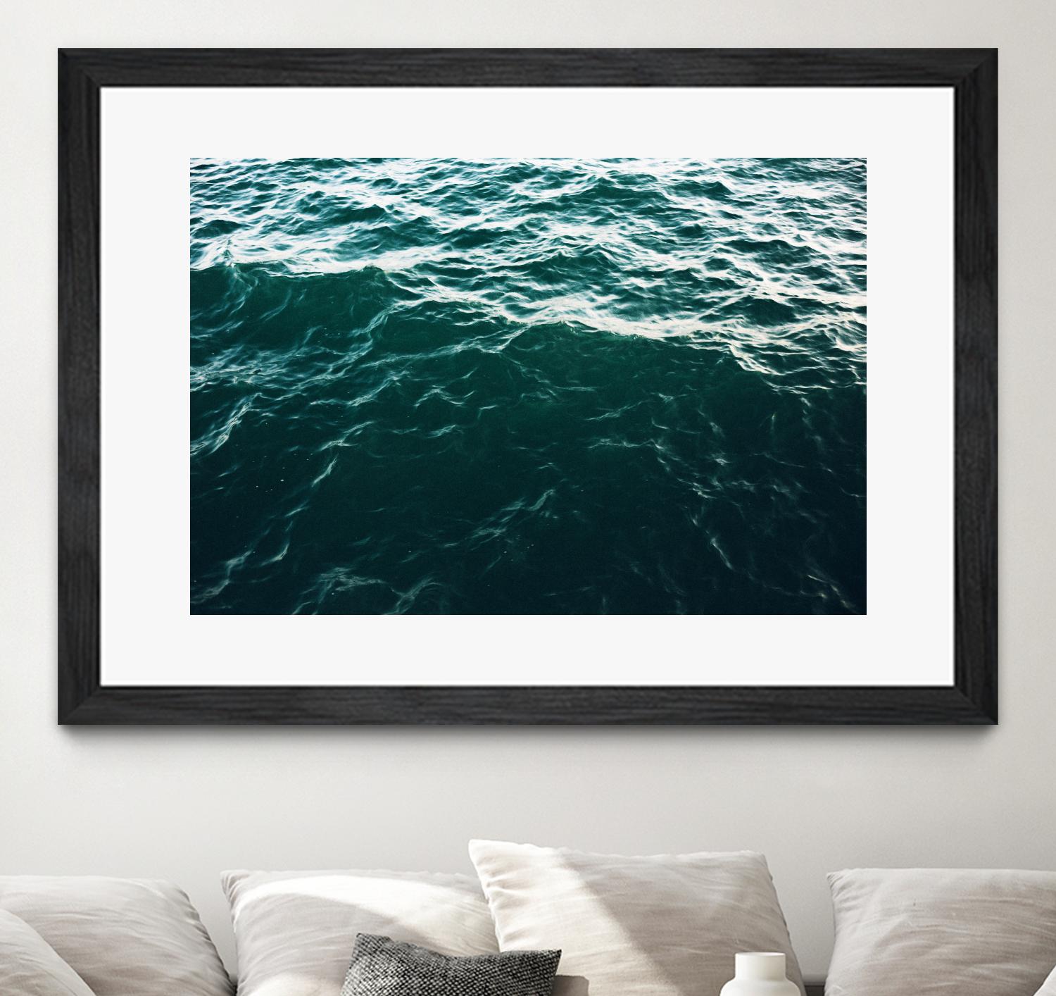Waves by Pexels on GIANT ART - black sea scene