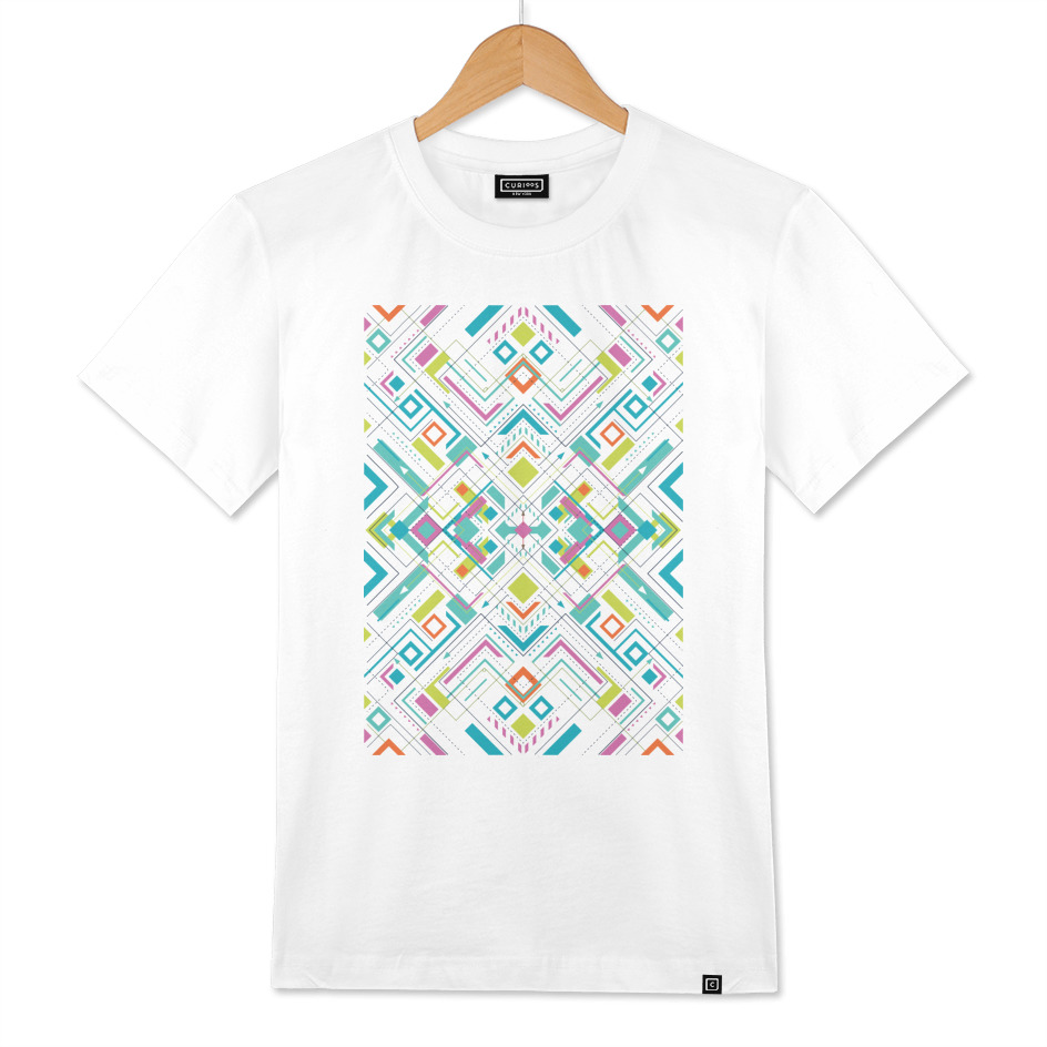 Geometric Graphic Design Print Classic T-Shirt 3D Effect Multiple  Colors/Sizes