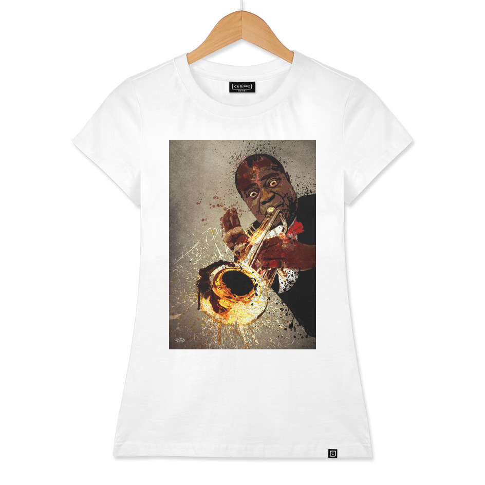 Louis Armstrong T-shirt Digital Art T-shirt Unisex T-shirt 