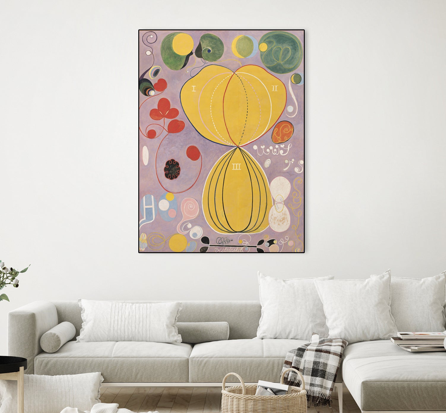 The Ten Largest, No. 7., Adulthood, Group IV, 1907 (oil on canvas) by Hilma af Klint on GIANT ART - museums