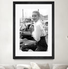 Grace Kelly During Cannes Festival on May 6, 1955 by Bridgeman Images  on GIANT ART - black and white photography