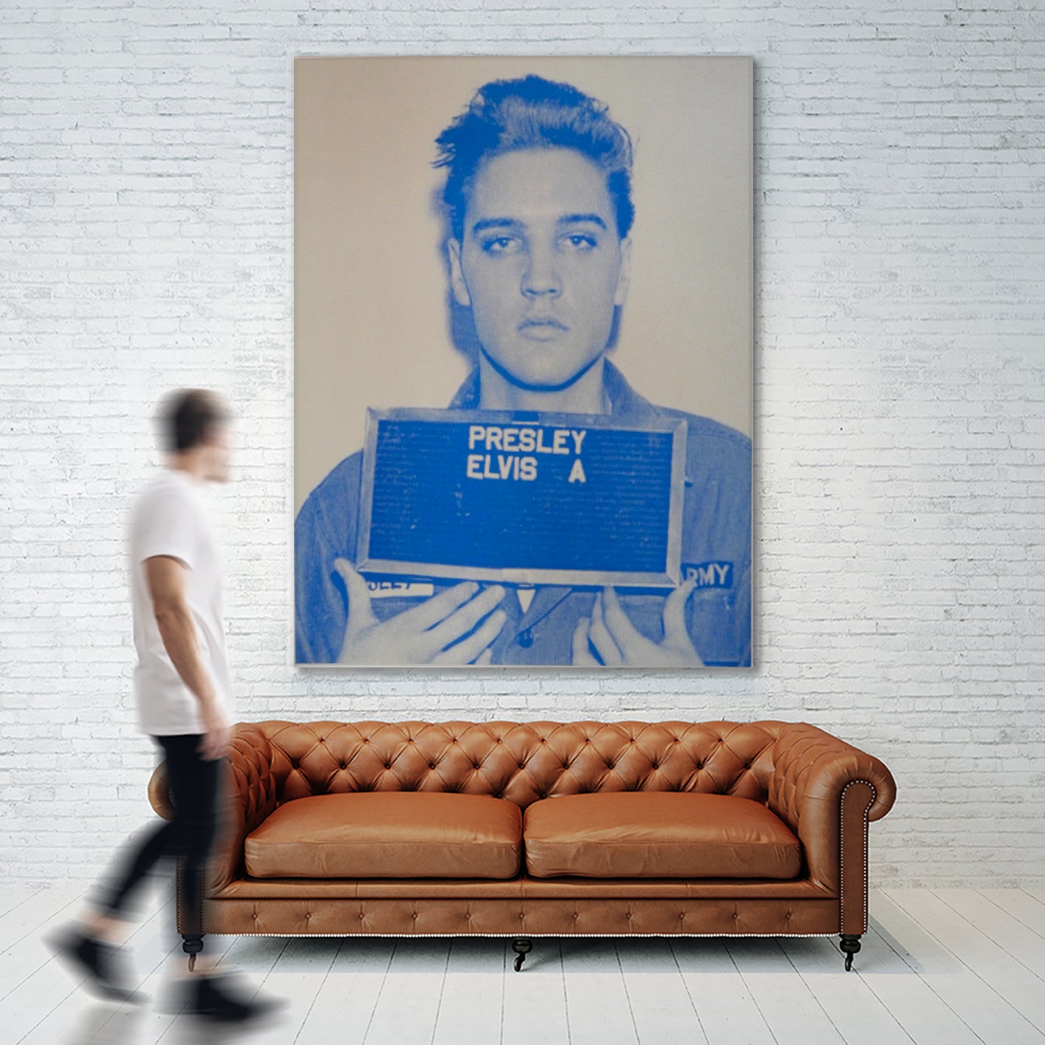 Elvis I, 2017  by Studwell, David on GIANT ART - blue photography