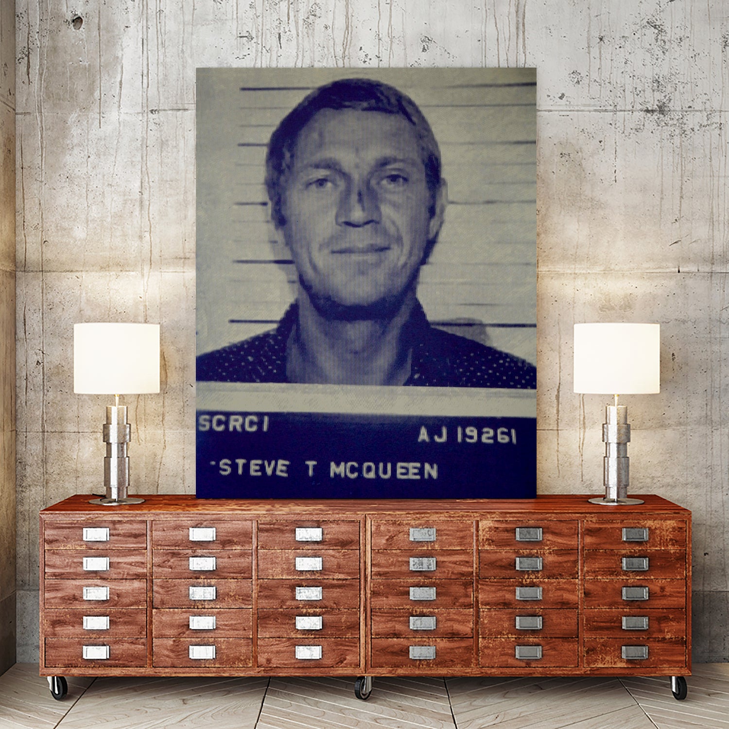Steve McQueen I, 2017 by Bridgeman Iamges  on GIANT ART - black 