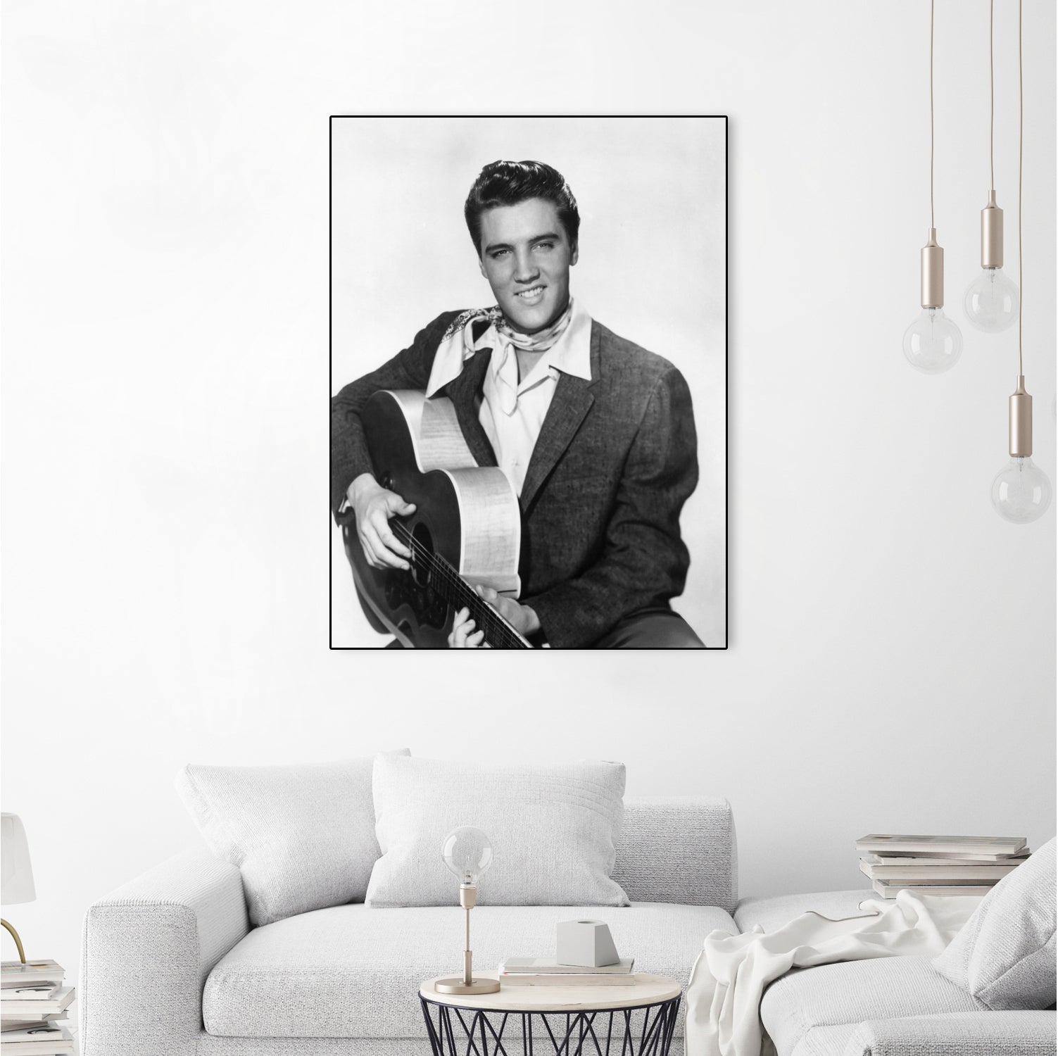 Elvis Presley by Paramount Pictures Bridgeman Images  on GIANT ART - black and white  photography 