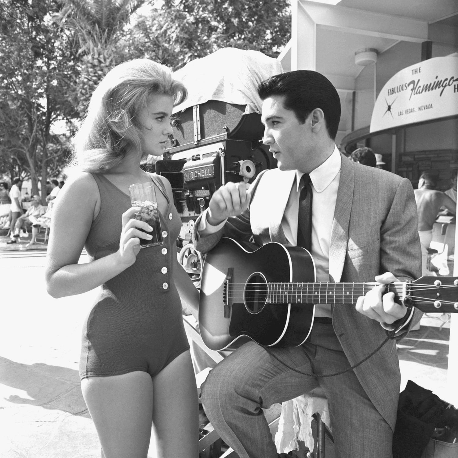 Ann-Margret And Elvis Presley, Viva Las Vegas 1964 Directed By George Sidney by Bridgman Images on GIANT ART - black and white photography