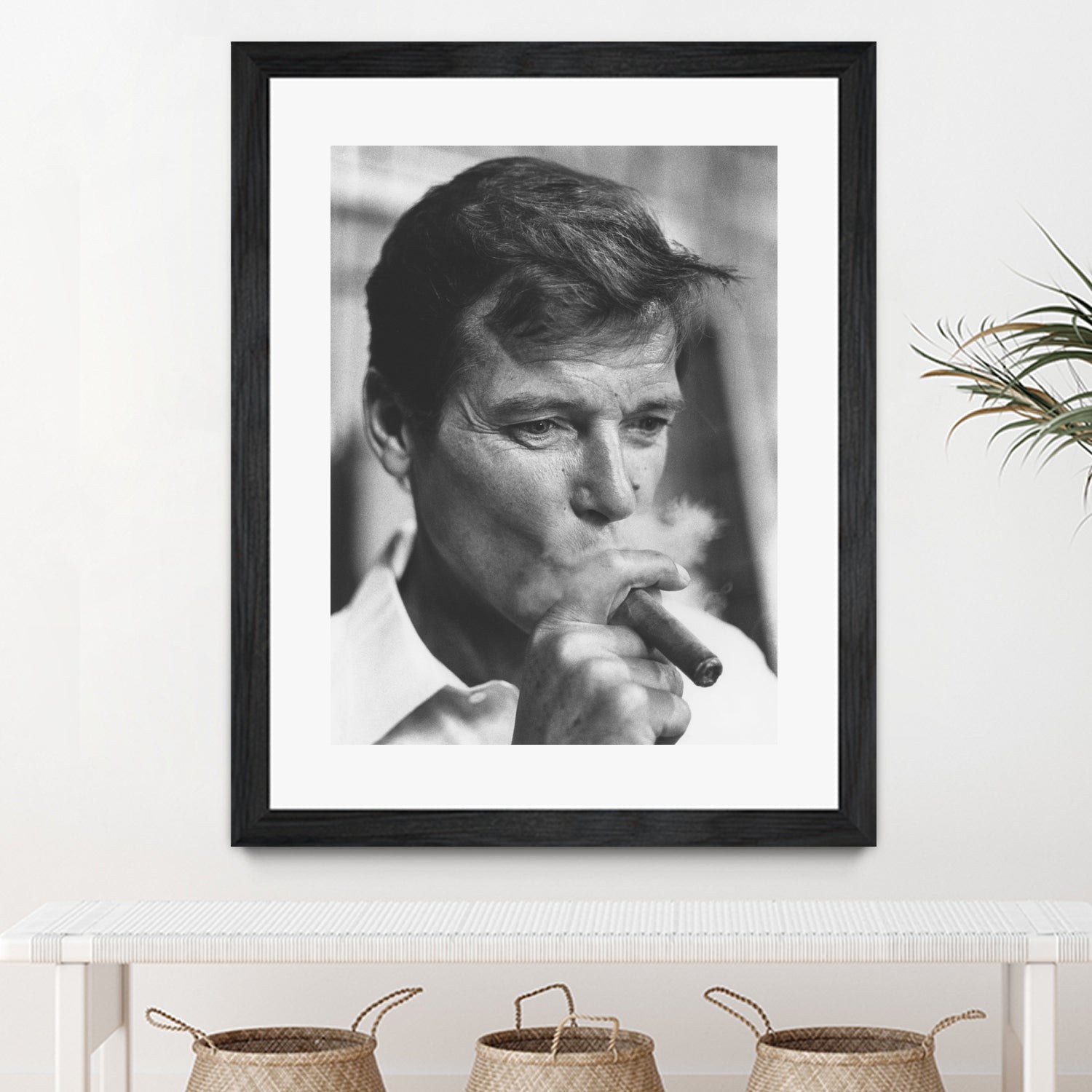 Roger Moore  by © Classic Picture Library / Bridgeman Images on GIANT ART - black and white photography