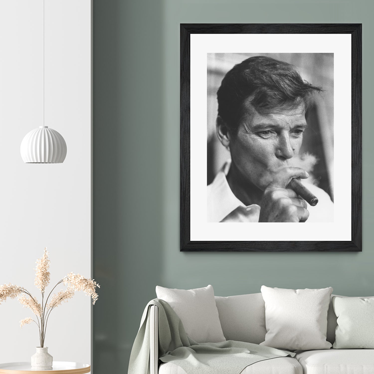 Roger Moore  by © Classic Picture Library / Bridgeman Images on GIANT ART - black and white photography