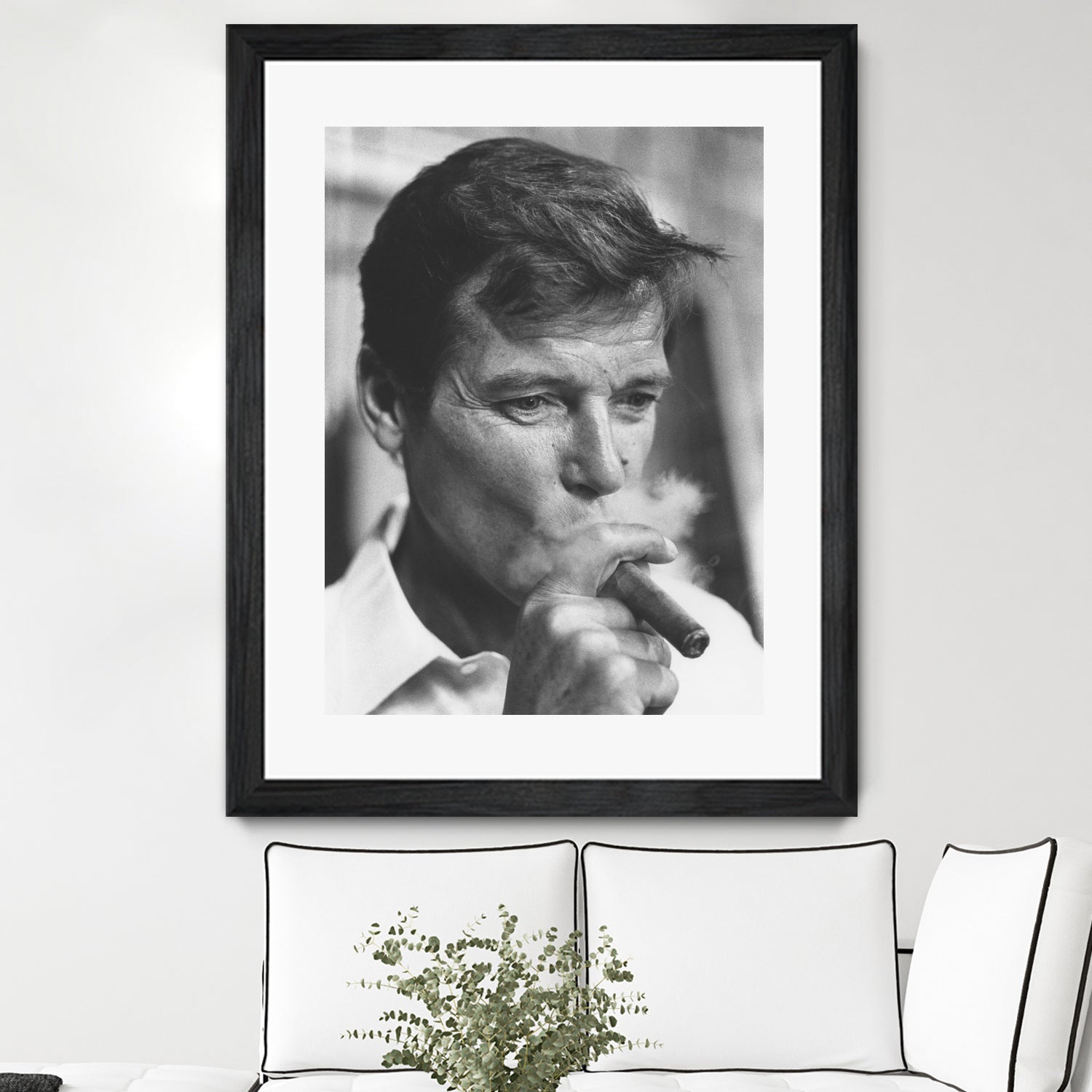 Roger Moore  by © Classic Picture Library / Bridgeman Images on GIANT ART - black and white photography