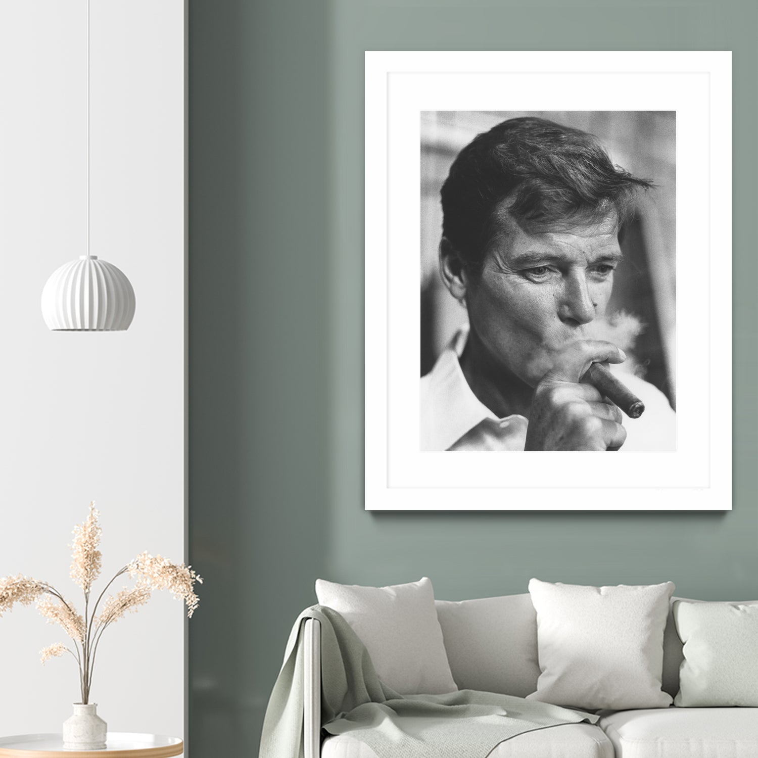 Roger Moore  by © Classic Picture Library / Bridgeman Images on GIANT ART - black and white photography