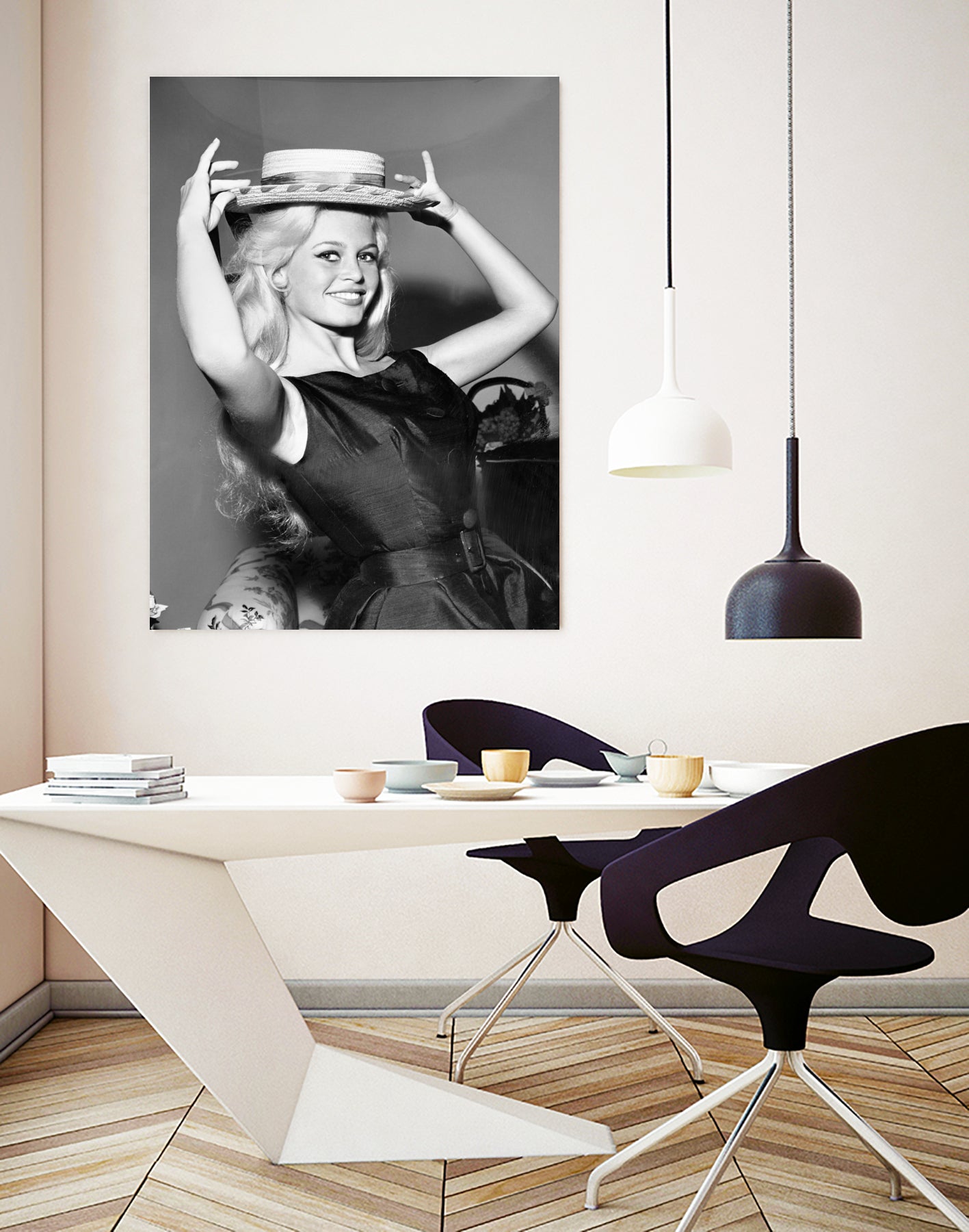 Brigitte Bardot, c.1950-60  by August Di Giovanni, Bridgeman Images  on GIANT ART - black and white  photography 