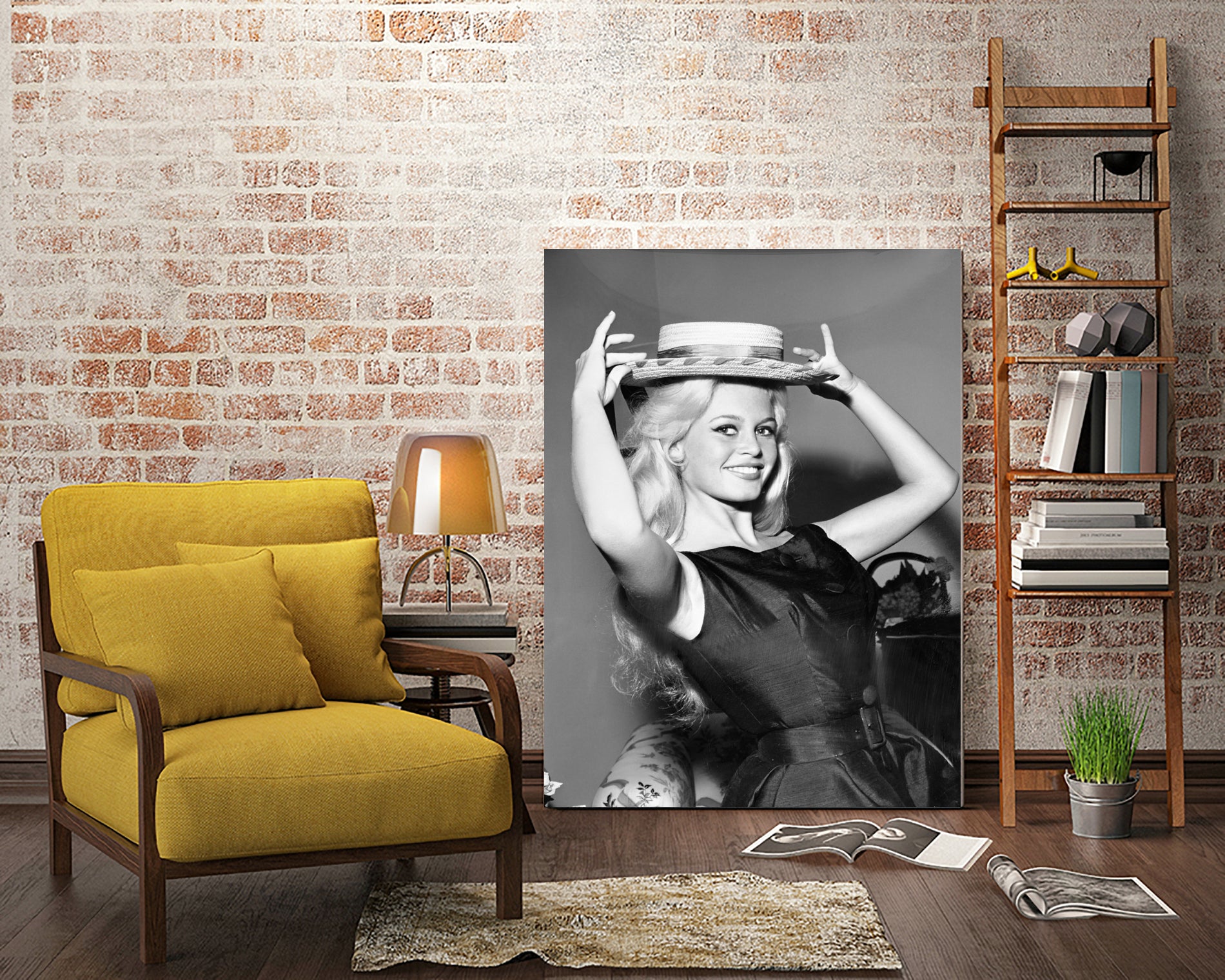 Brigitte Bardot, c.1950-60  by August Di Giovanni, Bridgeman Images  on GIANT ART - black and white  photography 
