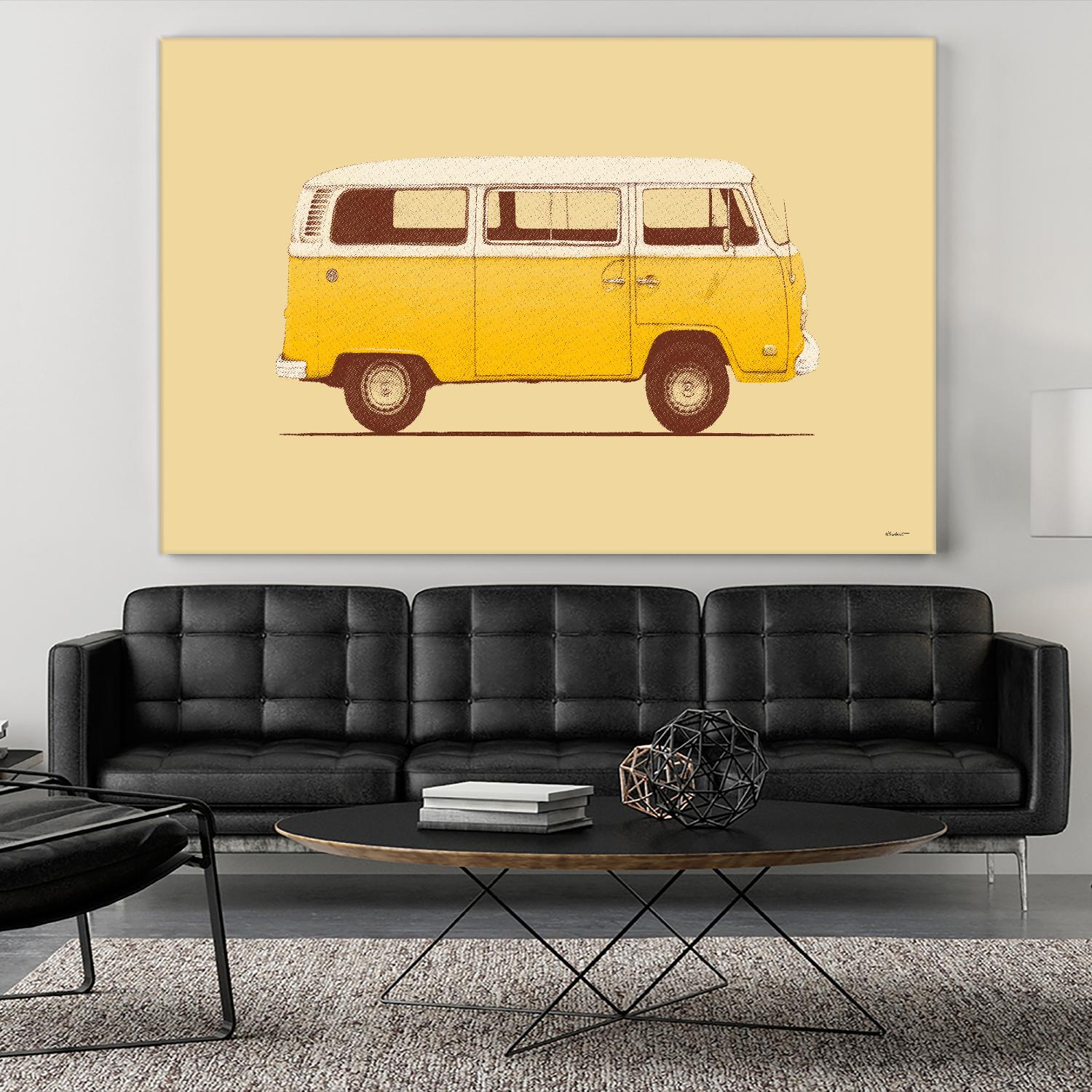 Yellow Van by Florent Bodart on GIANT ART