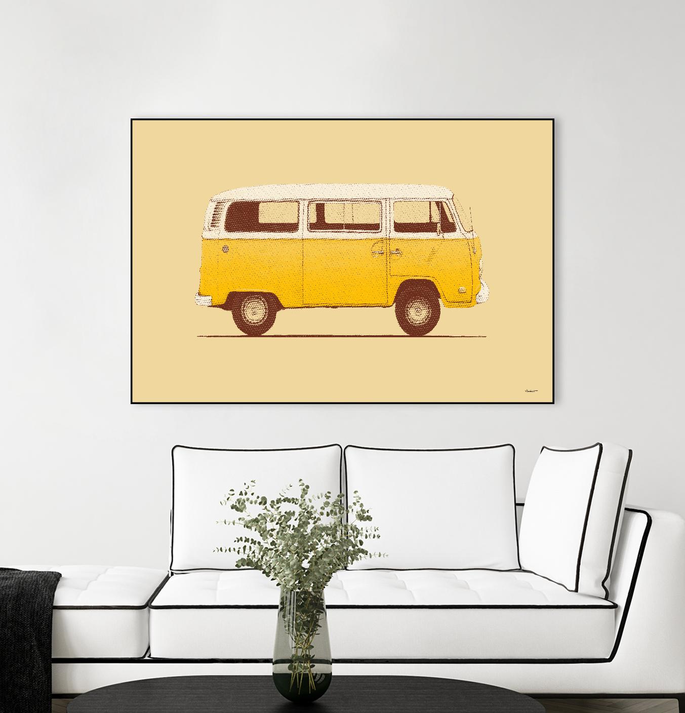 Yellow Van by Florent Bodart on GIANT ART