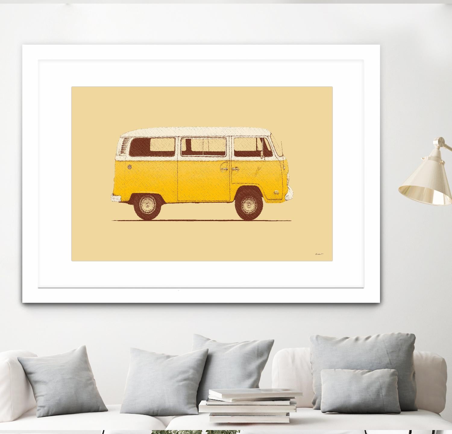 Yellow Van by Florent Bodart on GIANT ART