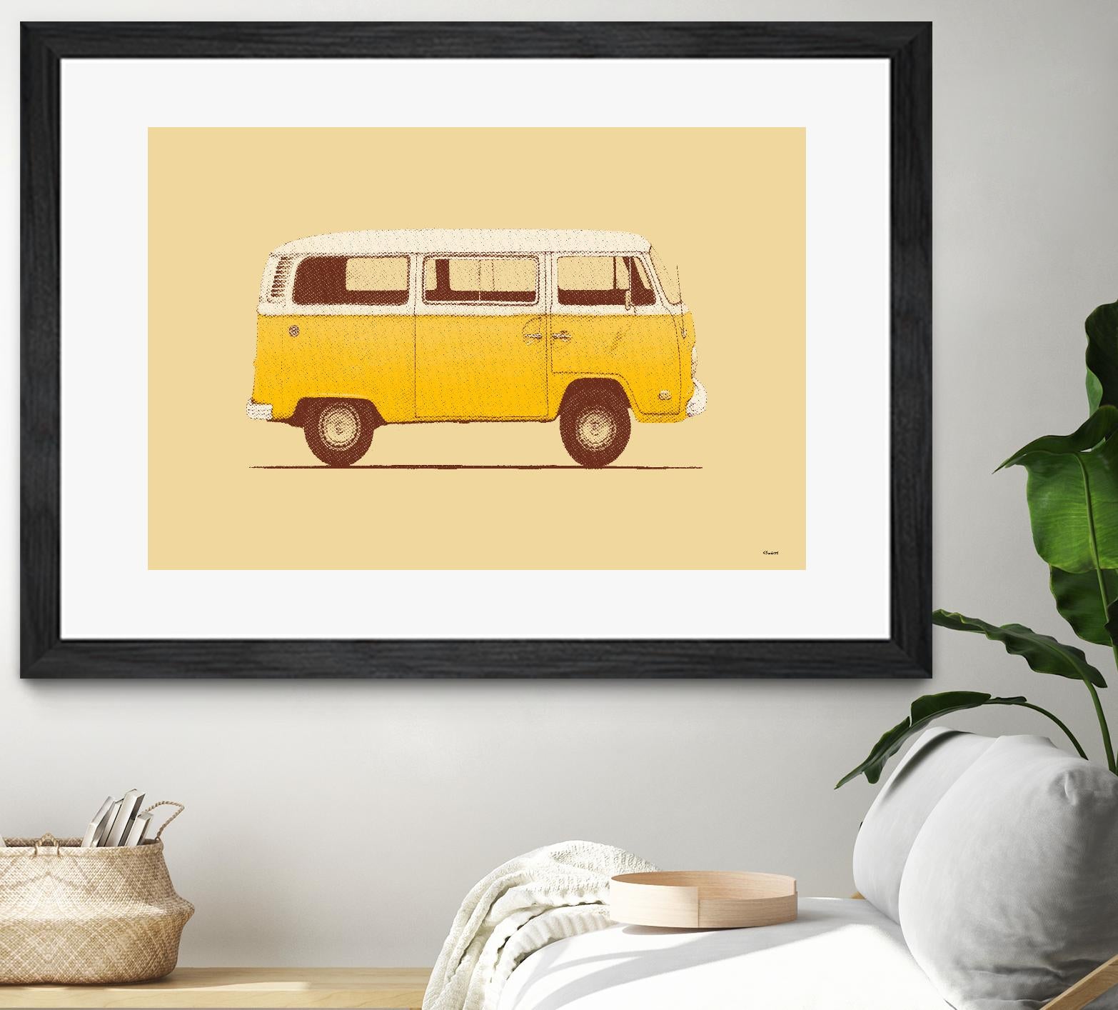 Yellow Van by Florent Bodart on GIANT ART