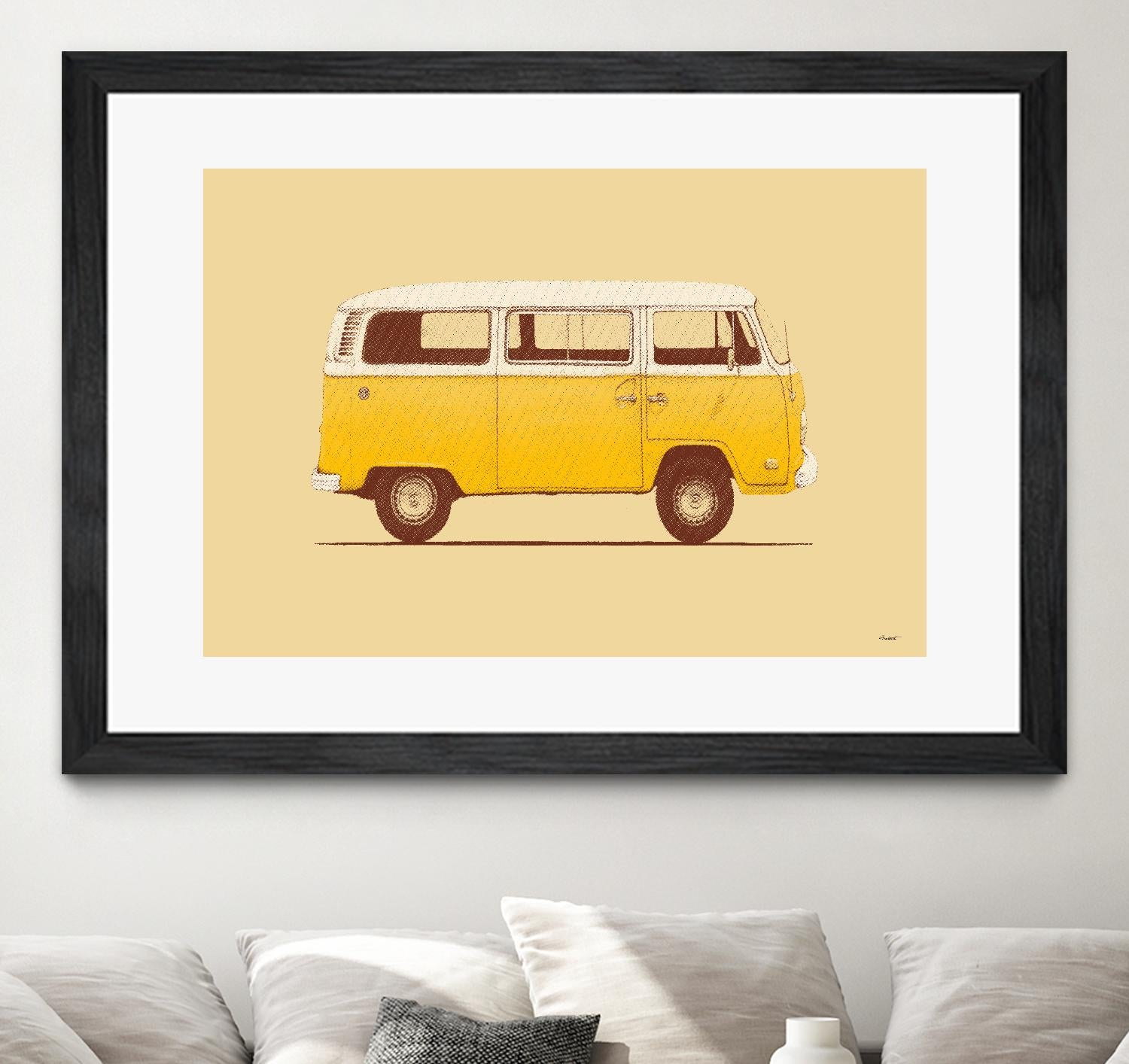 Yellow Van by Florent Bodart on GIANT ART