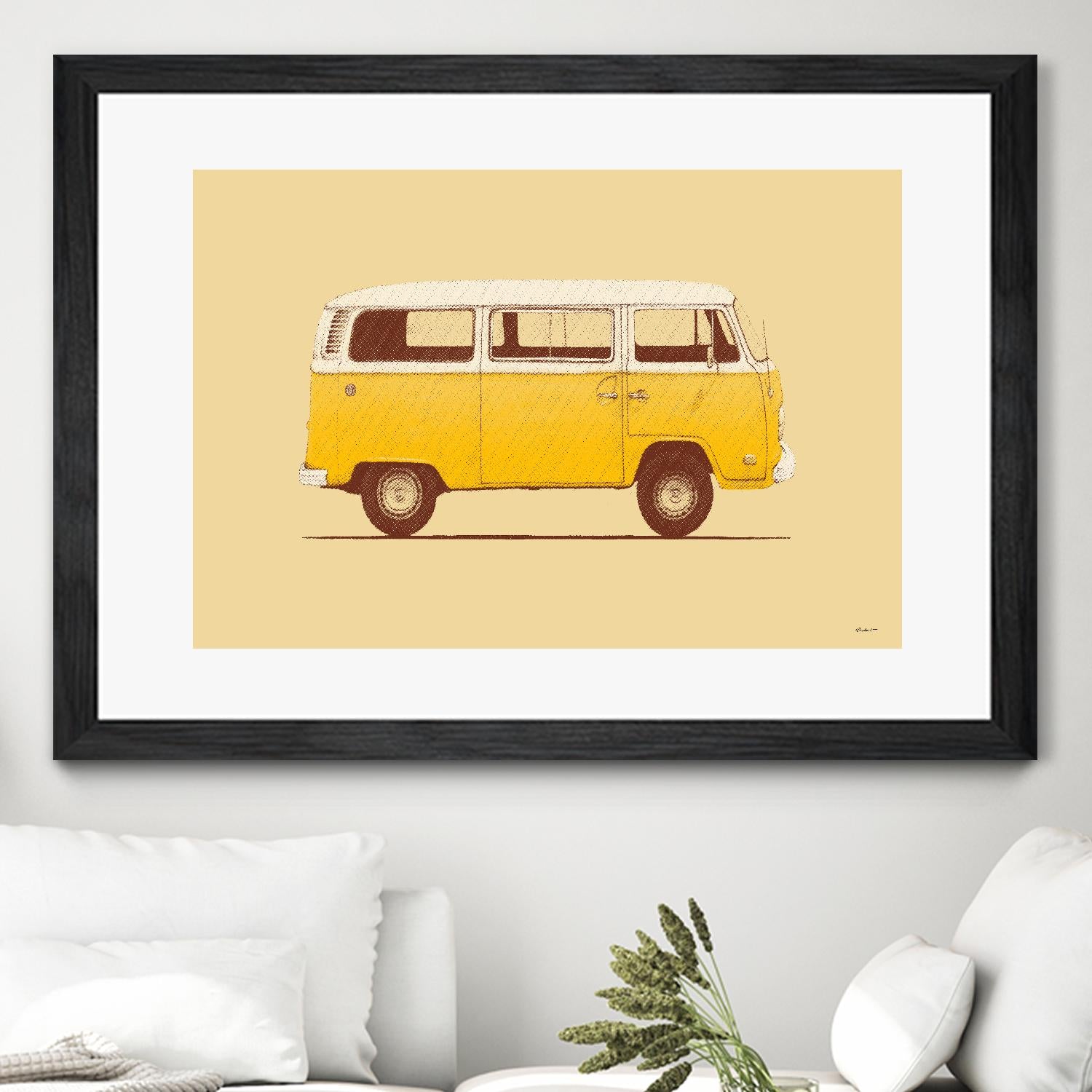 Yellow Van by Florent Bodart on GIANT ART