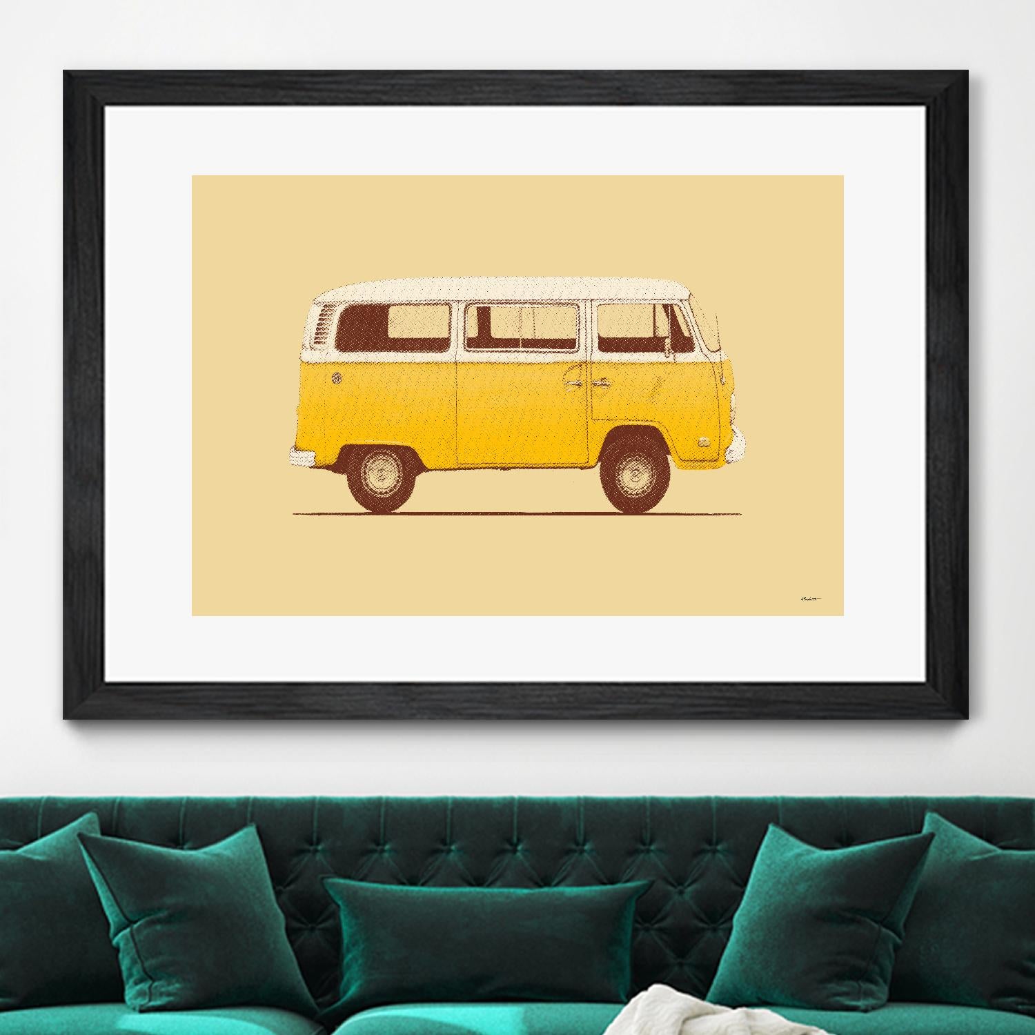 Yellow Van by Florent Bodart on GIANT ART