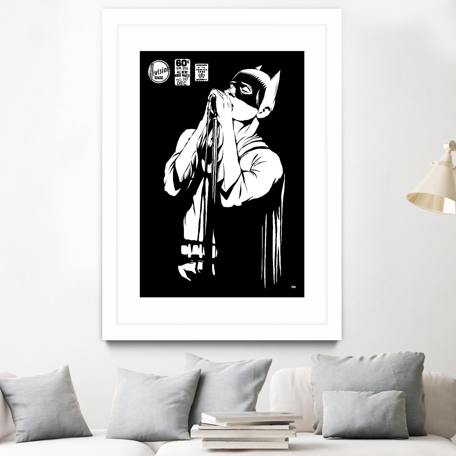 Post-Punk Dark Knight | The Shadowplay B&W Edition by Butcher Billy on GIANT ART - white digital batman