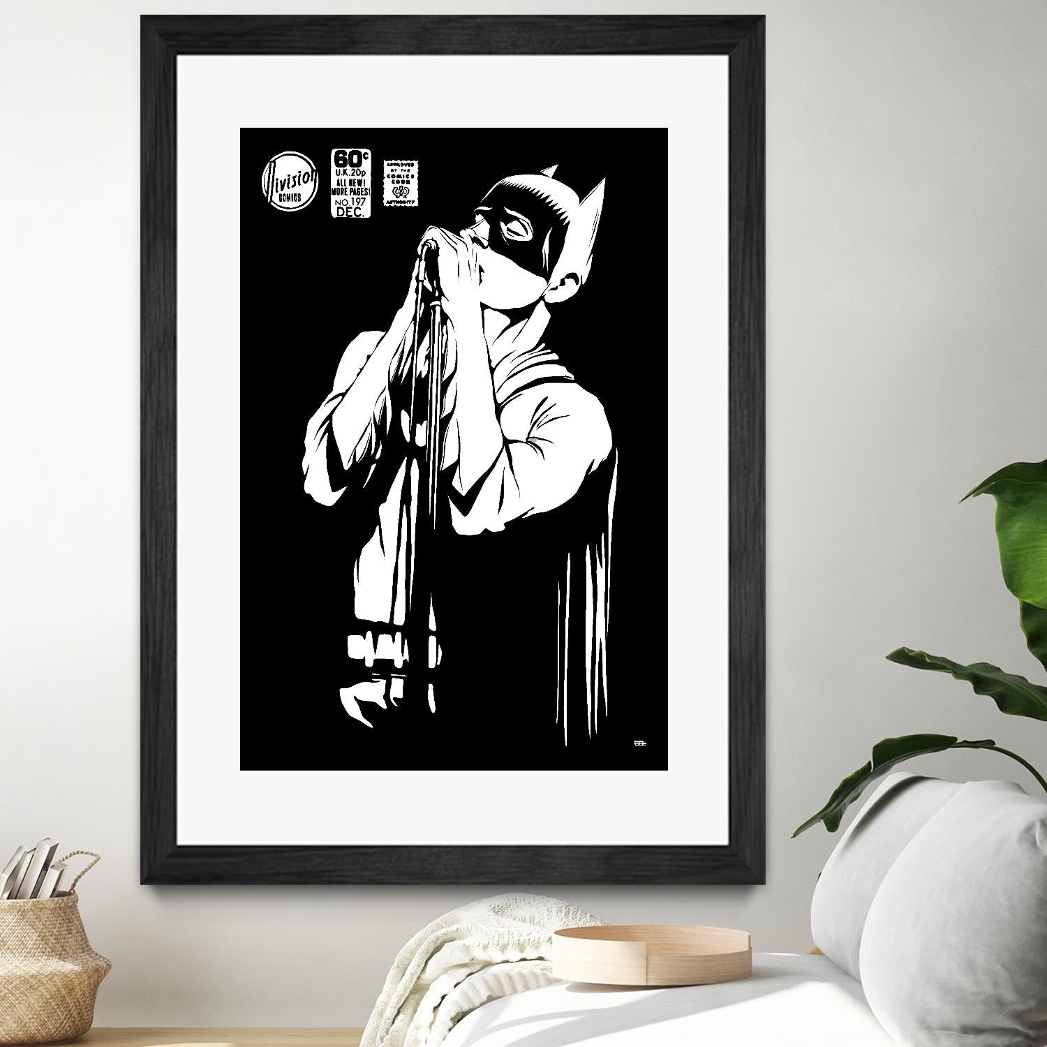 Post-Punk Dark Knight | The Shadowplay B&W Edition by Butcher Billy on GIANT ART - white digital batman