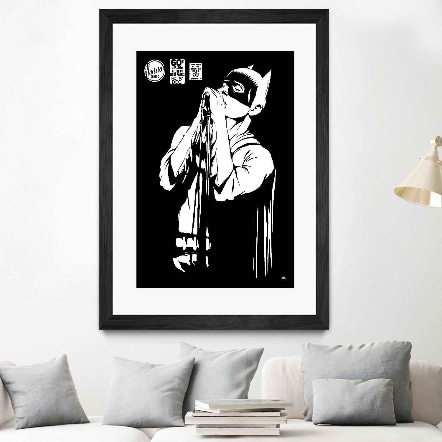 Post-Punk Dark Knight | The Shadowplay B&W Edition by Butcher Billy on GIANT ART - white digital batman