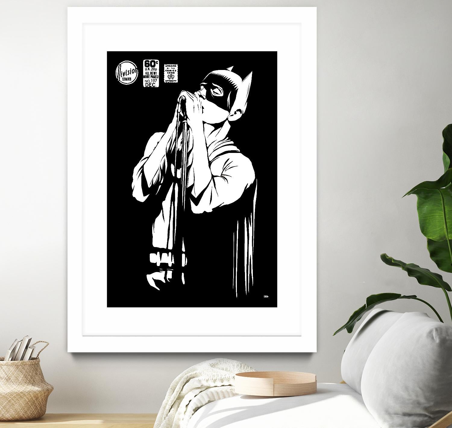 Post-Punk Dark Knight | The Shadowplay B&W Edition by Butcher Billy on GIANT ART - white digital batman