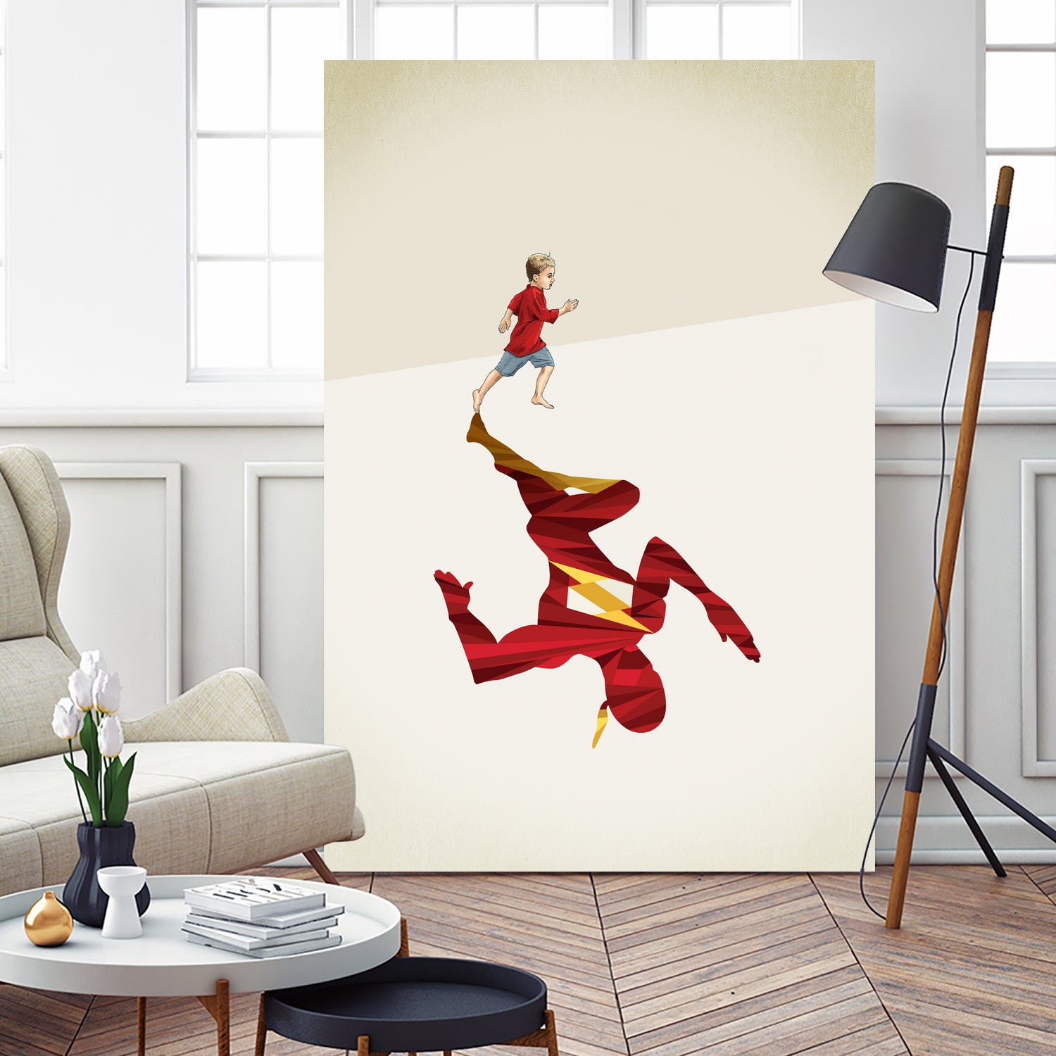 Speed of Light  by Jason Ratliff on GIANT ART - red  digital super hero