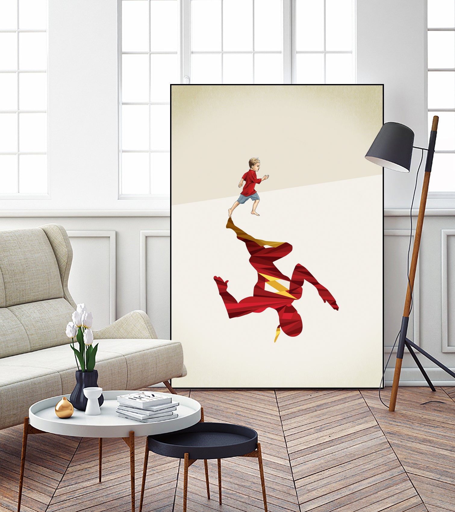 Speed of Light  by Jason Ratliff on GIANT ART - red  digital super hero