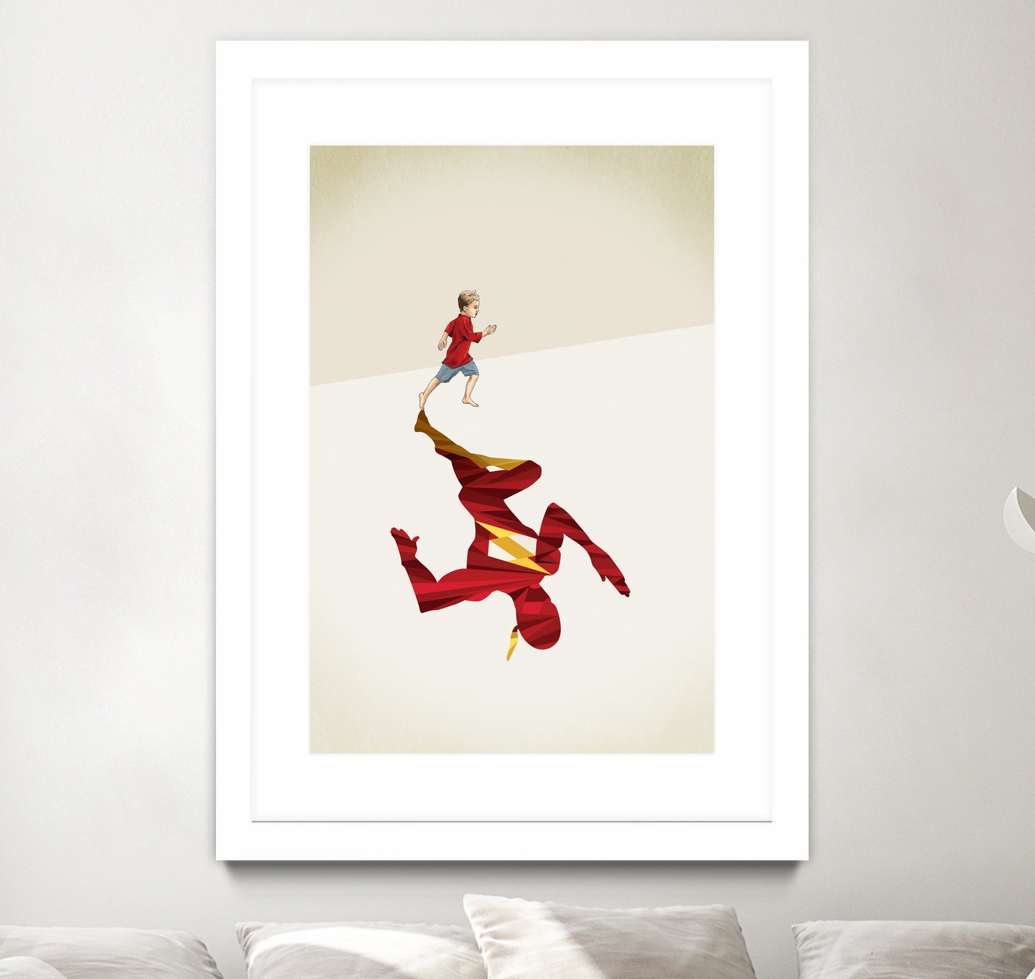 Speed of Light  by Jason Ratliff on GIANT ART - red  digital super hero