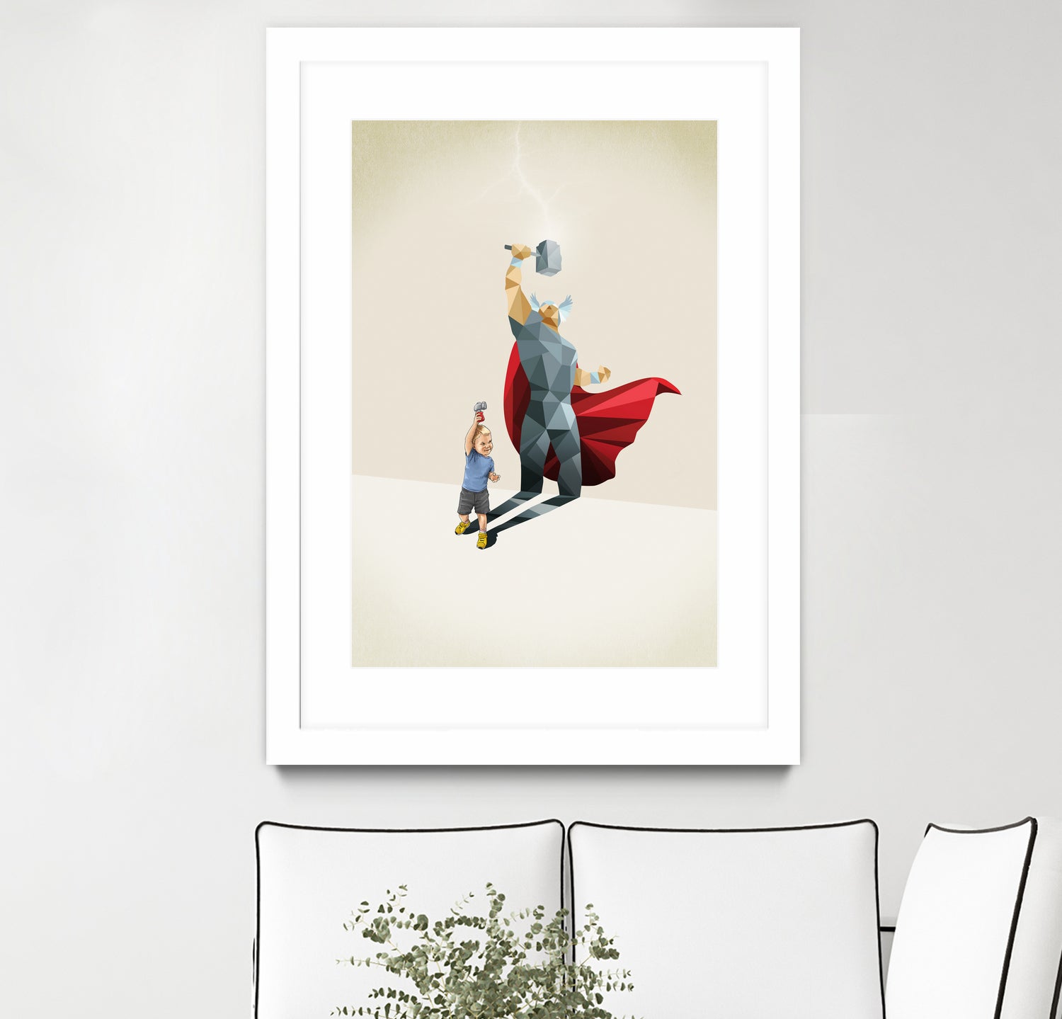 The Power of the Hammer  by Jason Ratliff on GIANT ART - red digital super hero