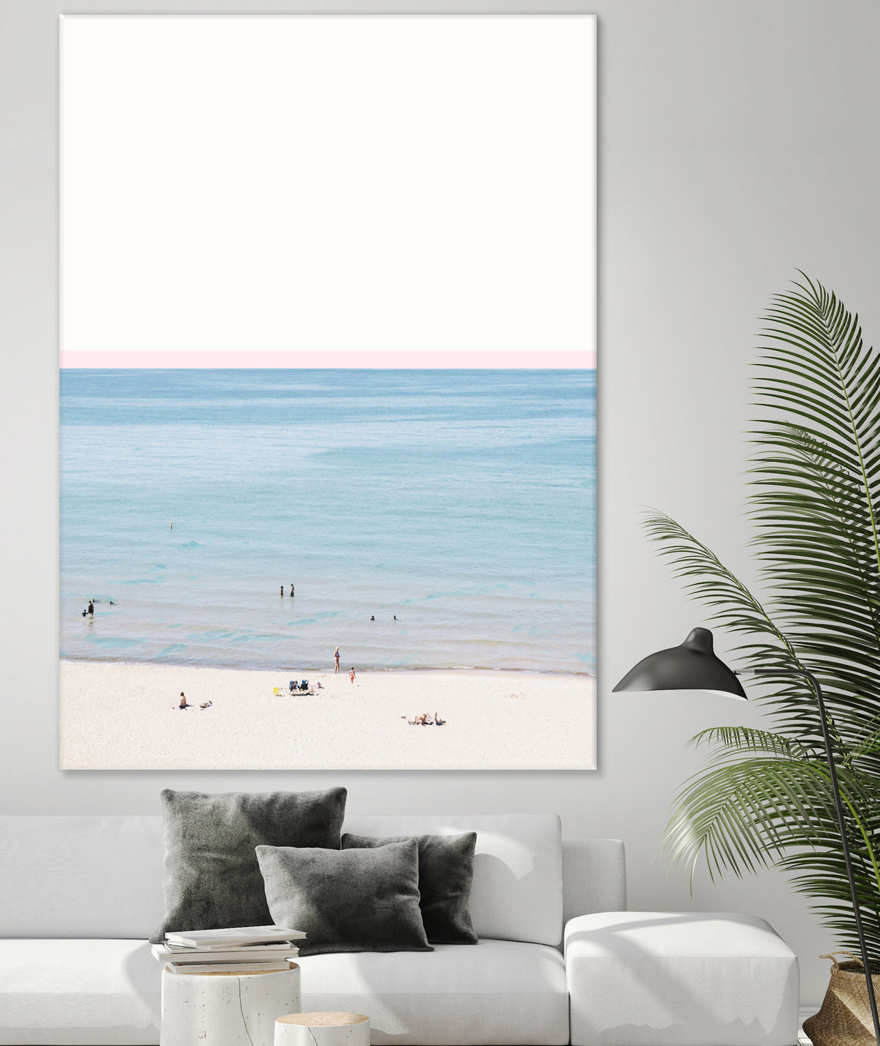 A day at the beach by 83 oranges on GIANT ART - blue coastal beach