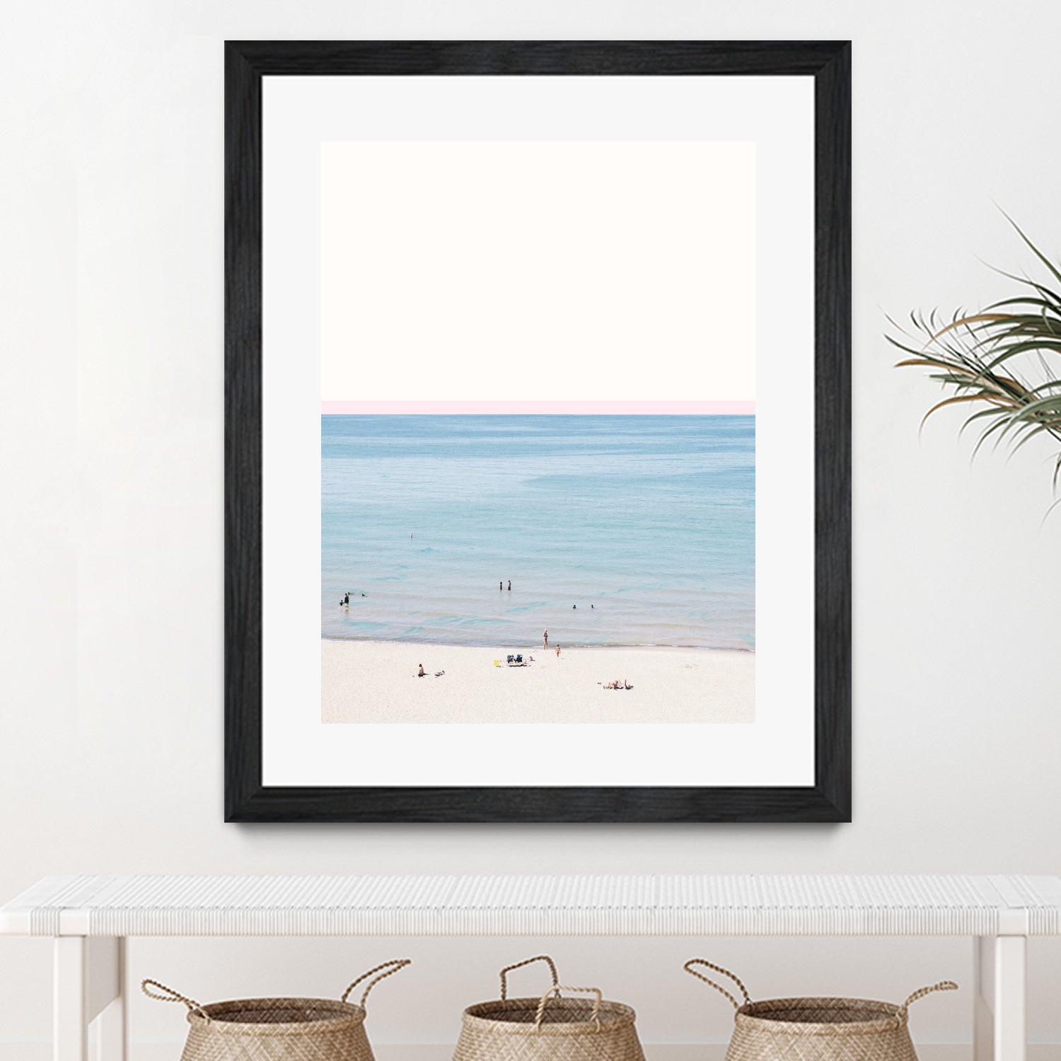 A day at the beach by 83 oranges on GIANT ART - blue coastal beach