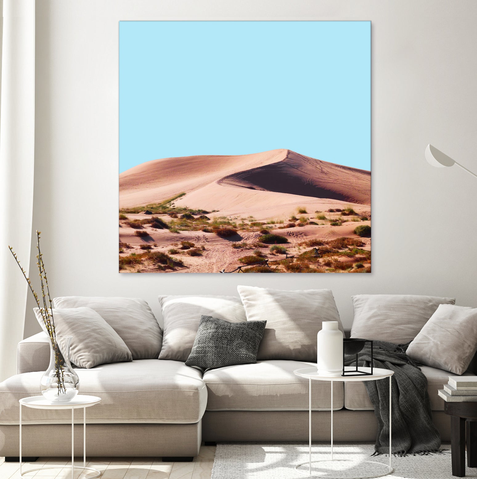 Oasis by 83 oranges on GIANT ART - blue digital sand