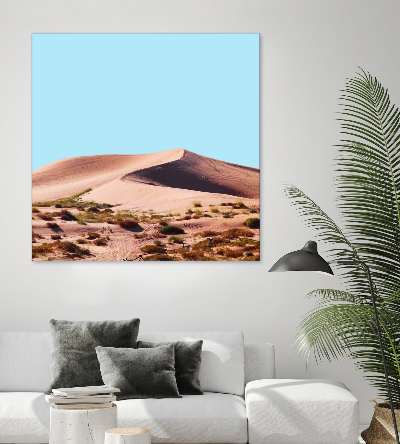 Oasis by 83 oranges on GIANT ART - blue digital sand