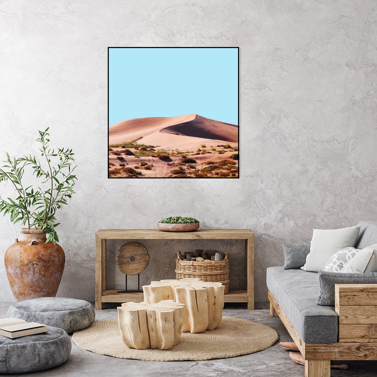 Oasis by 83 oranges on GIANT ART - blue digital sand