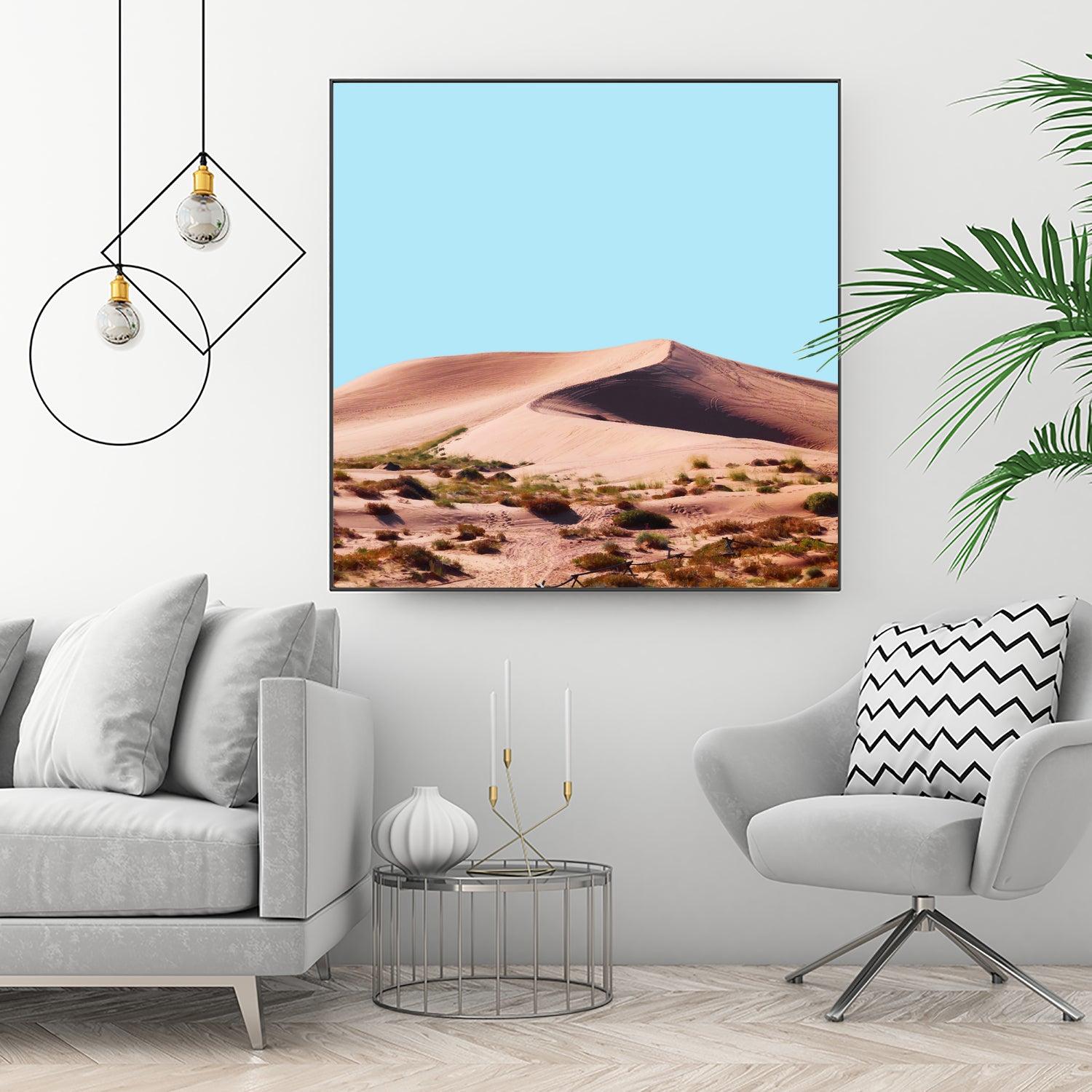 Oasis by 83 oranges on GIANT ART - blue digital sand