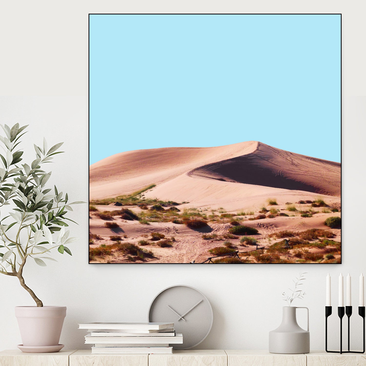 Oasis by 83 oranges on GIANT ART - blue digital sand